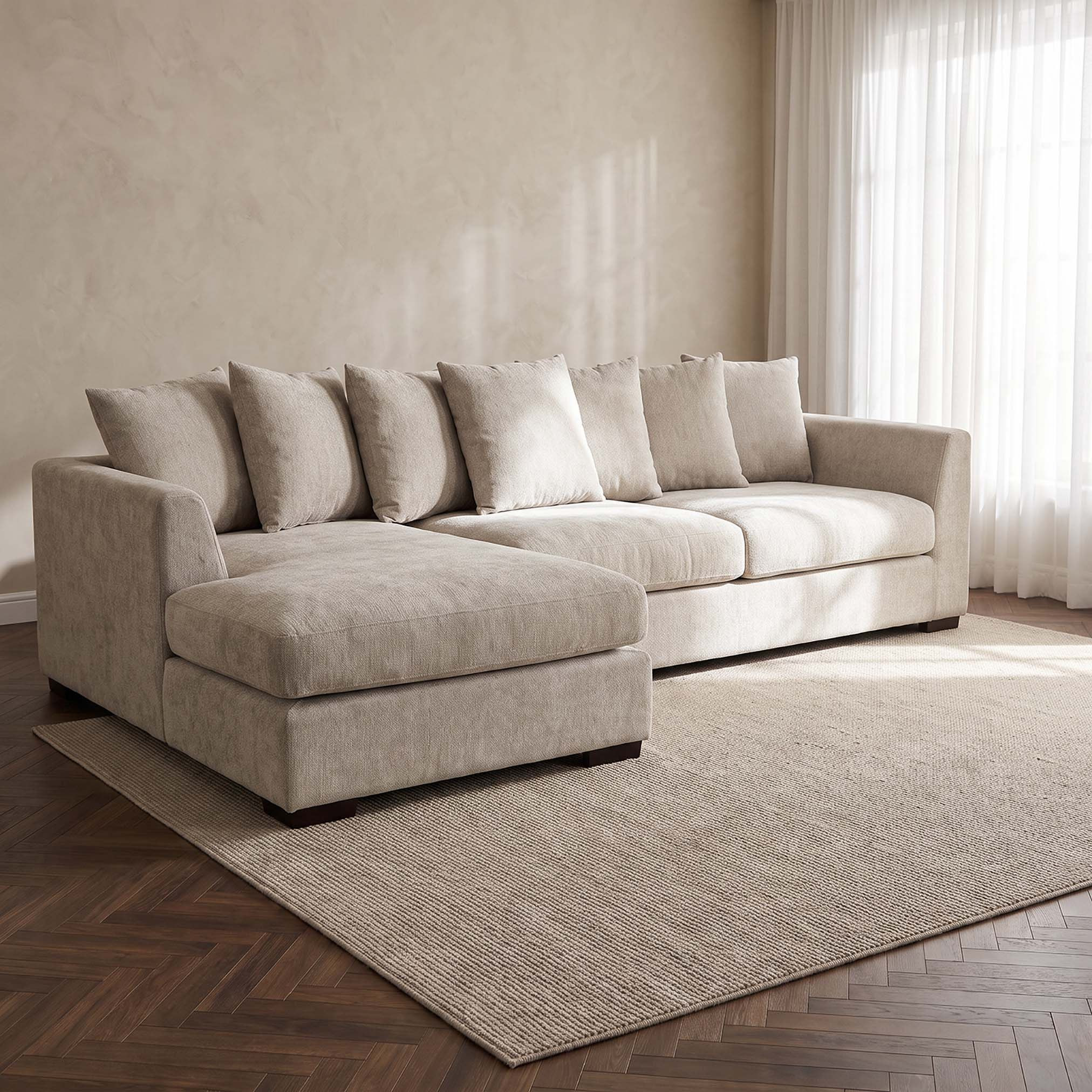 Thea 4-Seater Left Corner Fabric Sofa with 7 Cushions-hbxlivingroom-sofasandarmchairs-cornersofas-image-2
