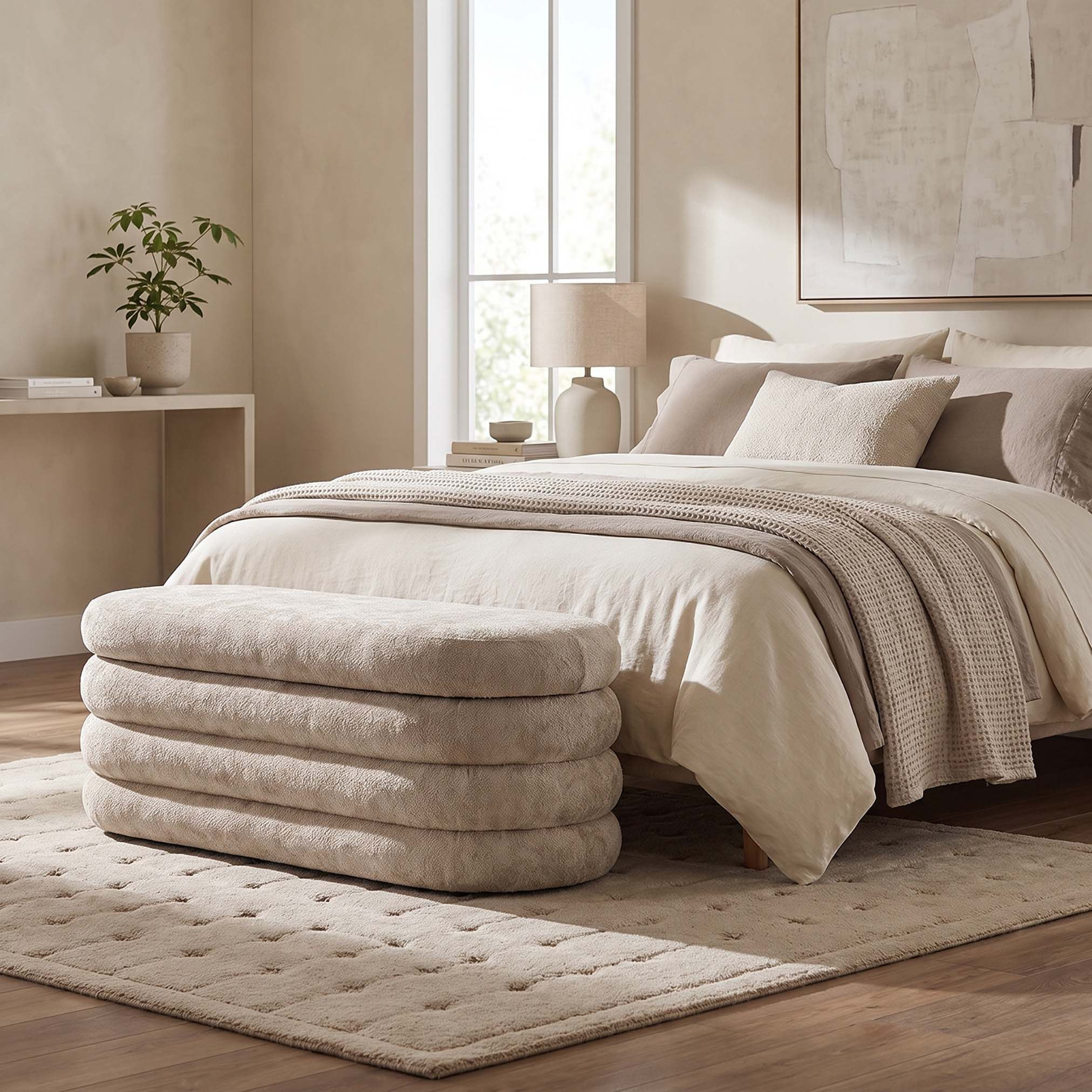 Frida 3-Piece Bed Bench with Storage Ottoman Set-hbxfurniture-sofasandarmchairs-benches-image-8