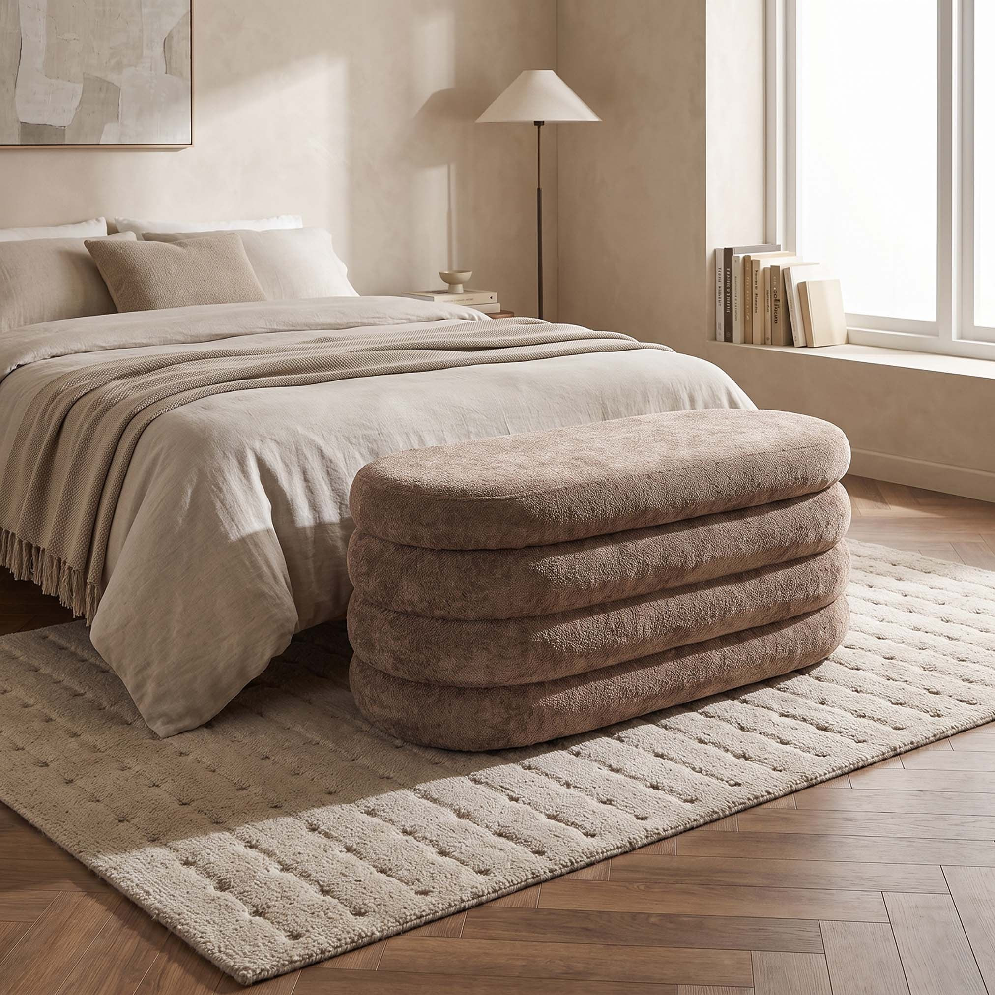Frida 3-Piece Bed Bench with Storage Ottoman Set-hbxfurniture-sofasandarmchairs-benches-image-2