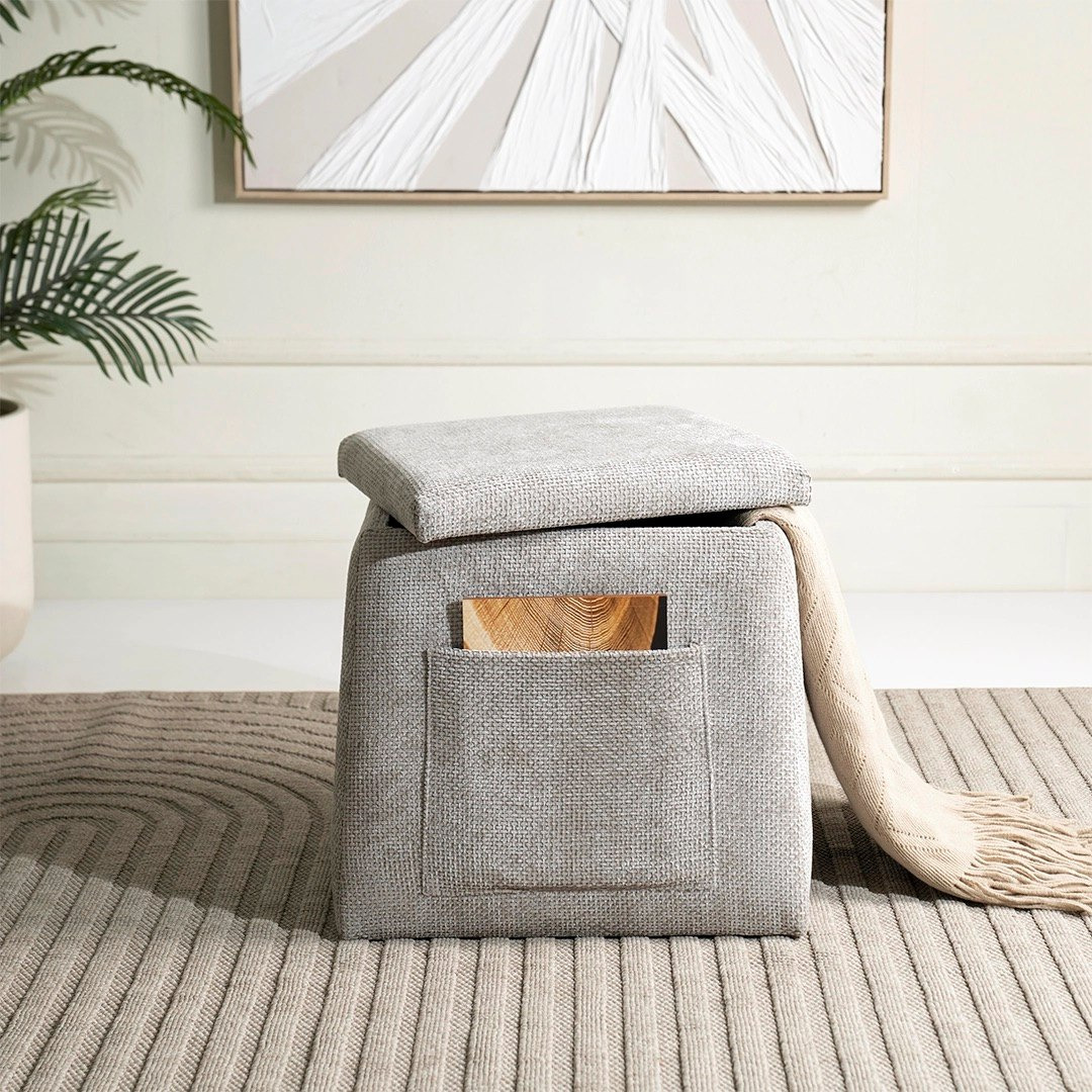 Sven Fabric Ottoman with Storage and Wooden Top-hbxlivingroom-sofasandarmchairs-ottomansandfootstools-image-2