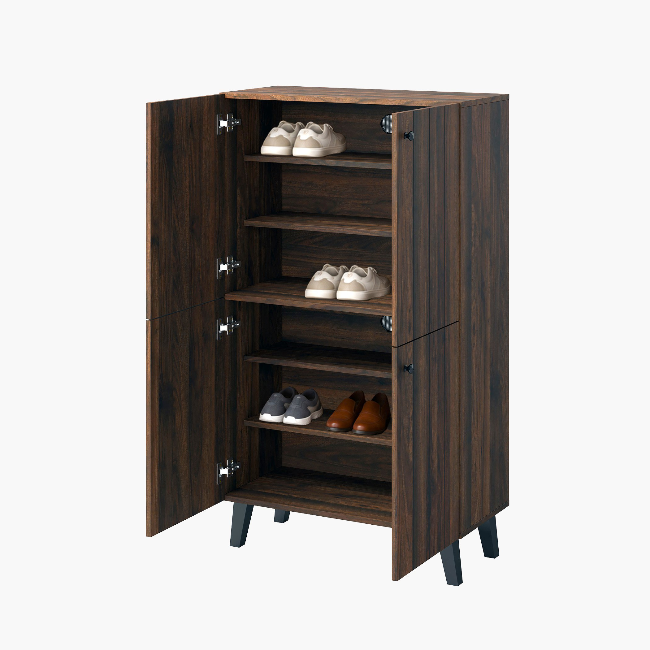 Kulltorp Kairo 18-Pair Tall Shoe Cabinet with 4 Doors-hbxbedroom-shoecabinetsandracks-image-3