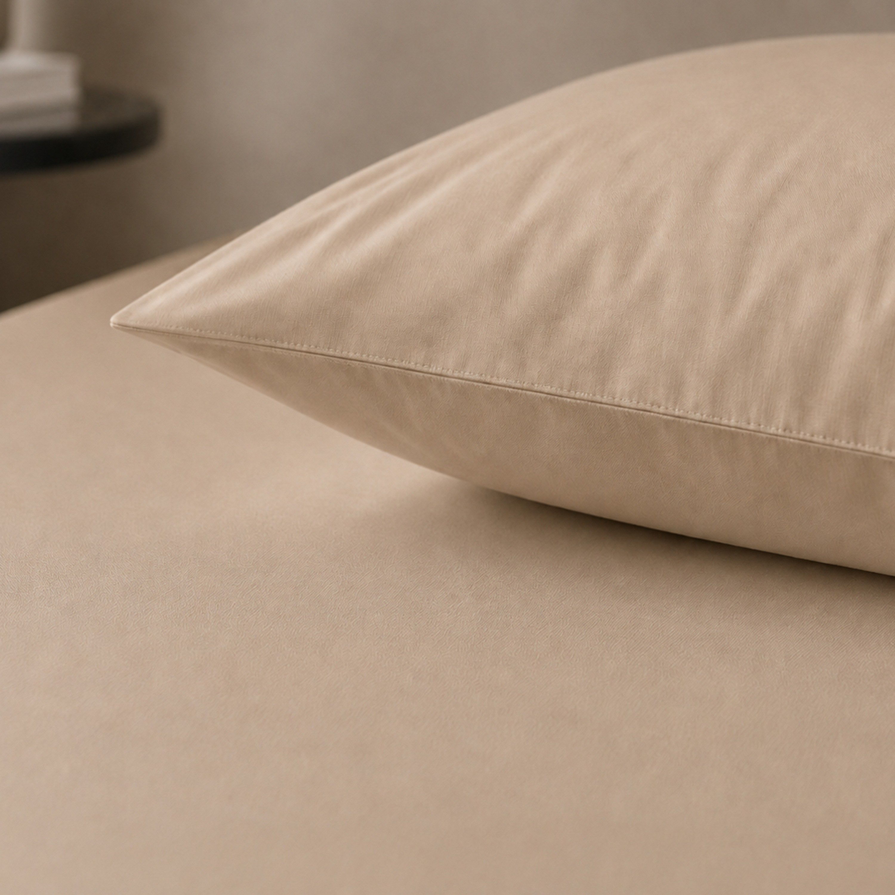 طقم شرشف مطاطي سادة مفرد قطعتين بعدد خيوط 600 من نيوبورت - 90×200+36 سم-hbxhomeware-bedding-fittedsheets-image-3