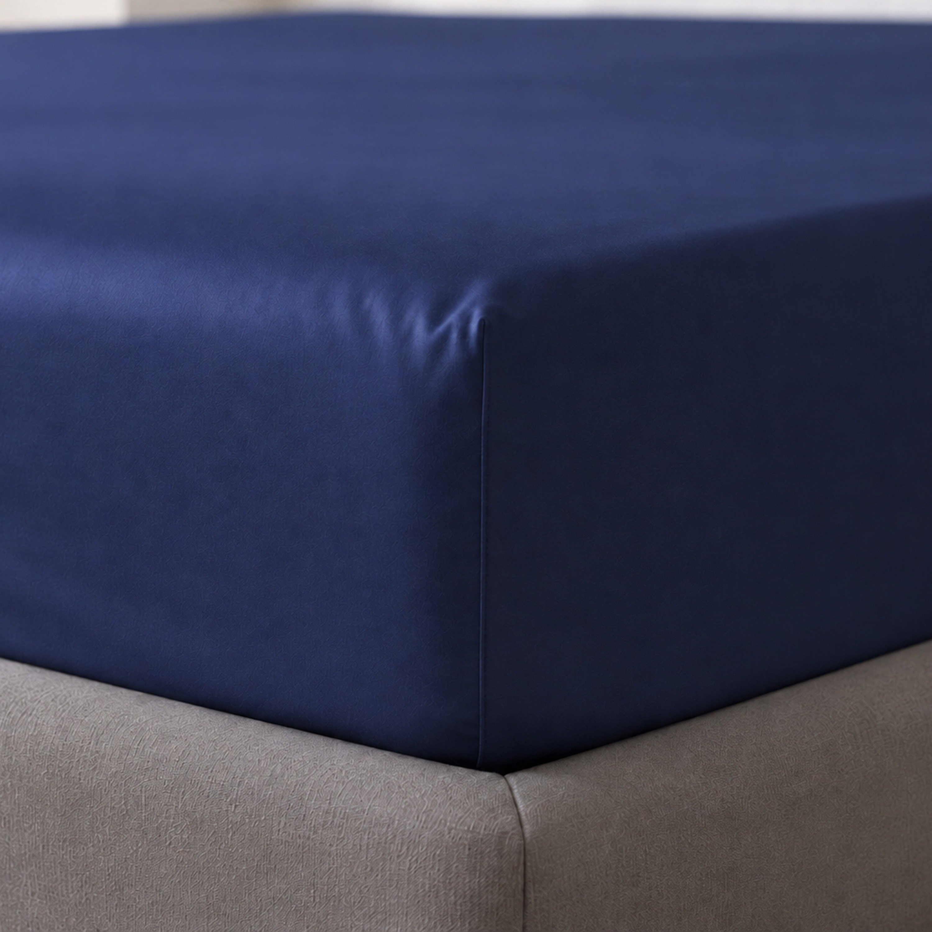 Newport 600 Thread Count 2-Piece Solid Single Fitted Sheet Set - 90x200+36 cm-hbxhomeware-bedding-fittedsheets-image-4