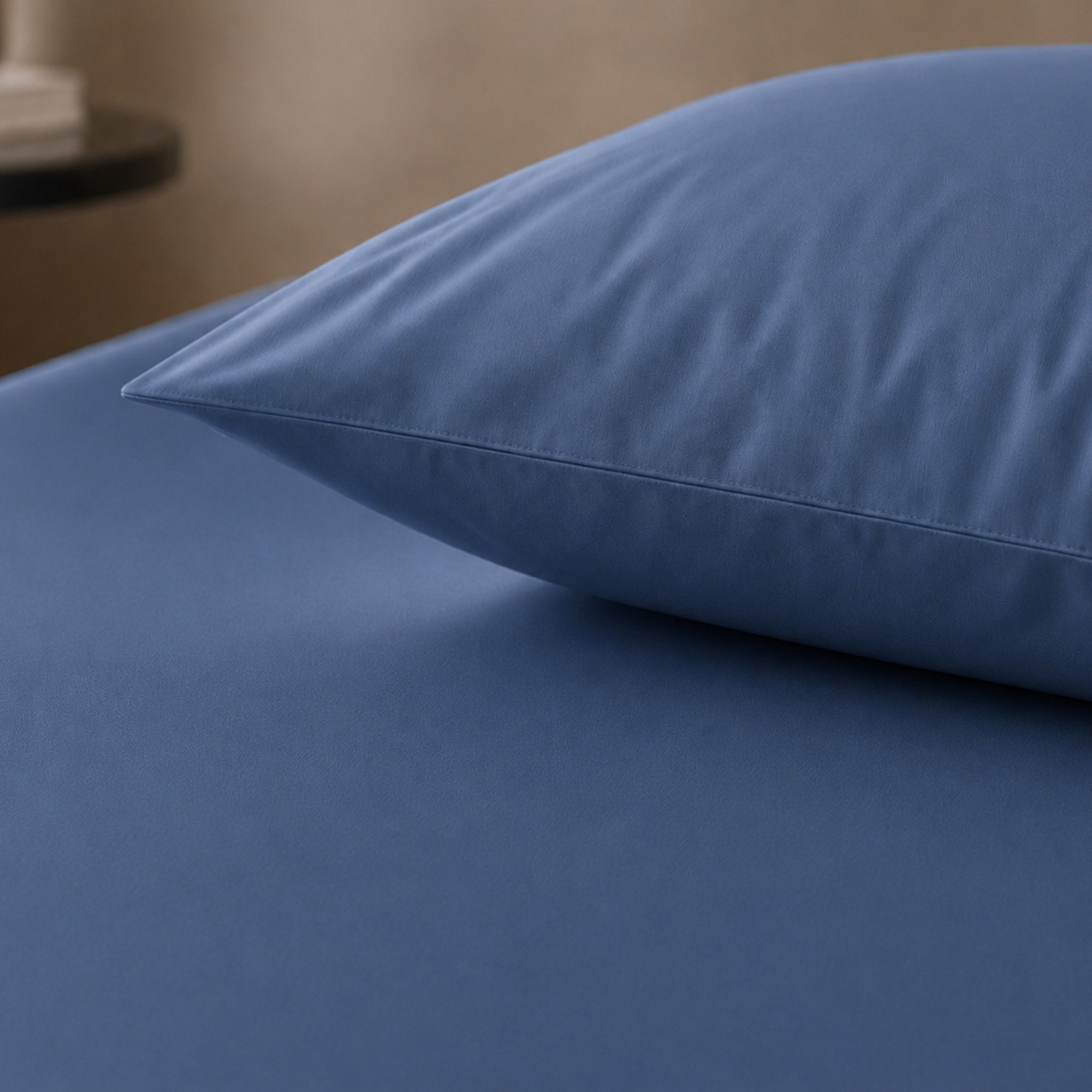 Newport 600 Thread Count 2-Piece Solid Twin Fitted Sheet Set - 120x200+36 cm-hbxhomeware-bedding-fittedsheets-image-3