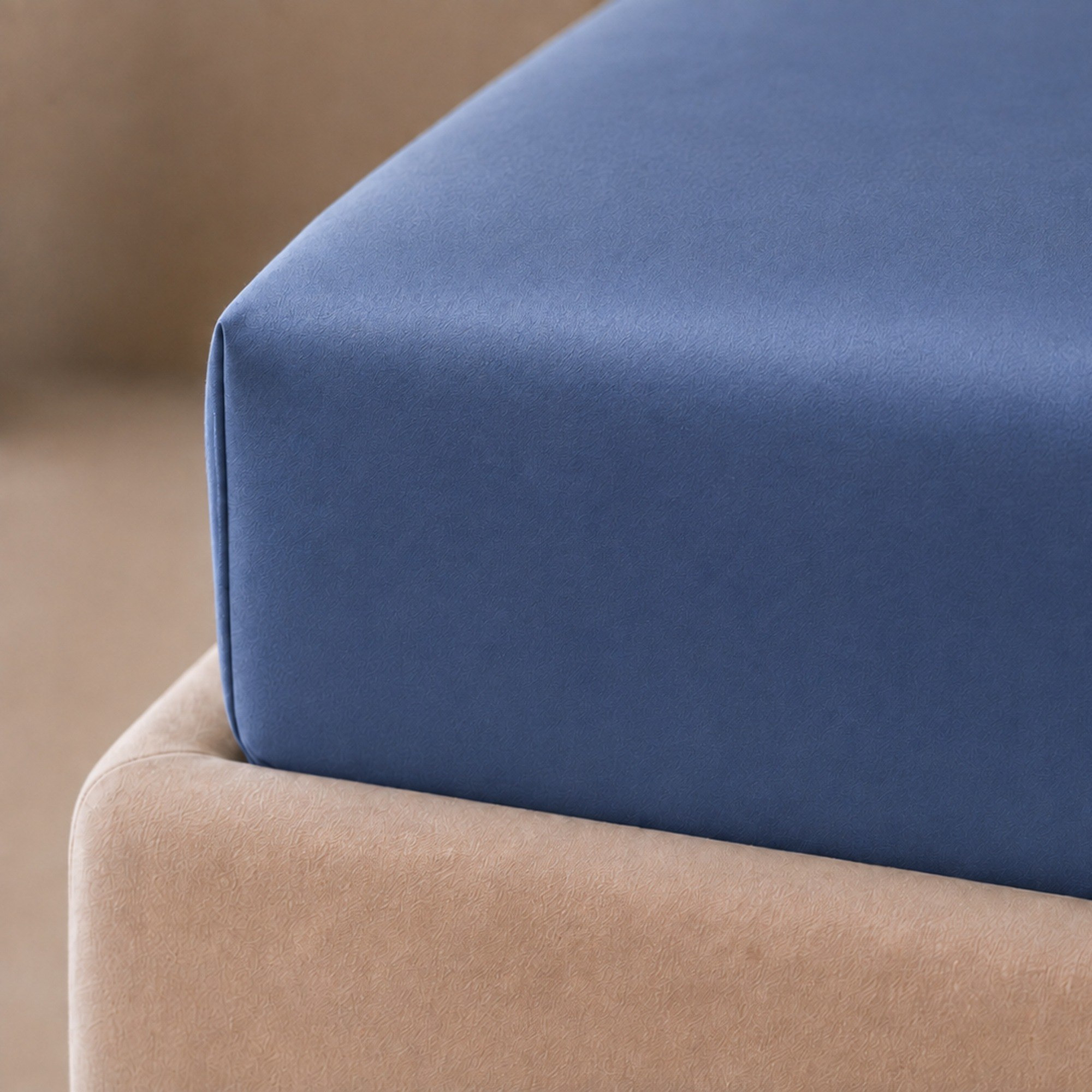 Newport 600 Thread Count 2-Piece Solid Twin Fitted Sheet Set - 120x200+36 cm-hbxhomeware-bedding-fittedsheets-image-4