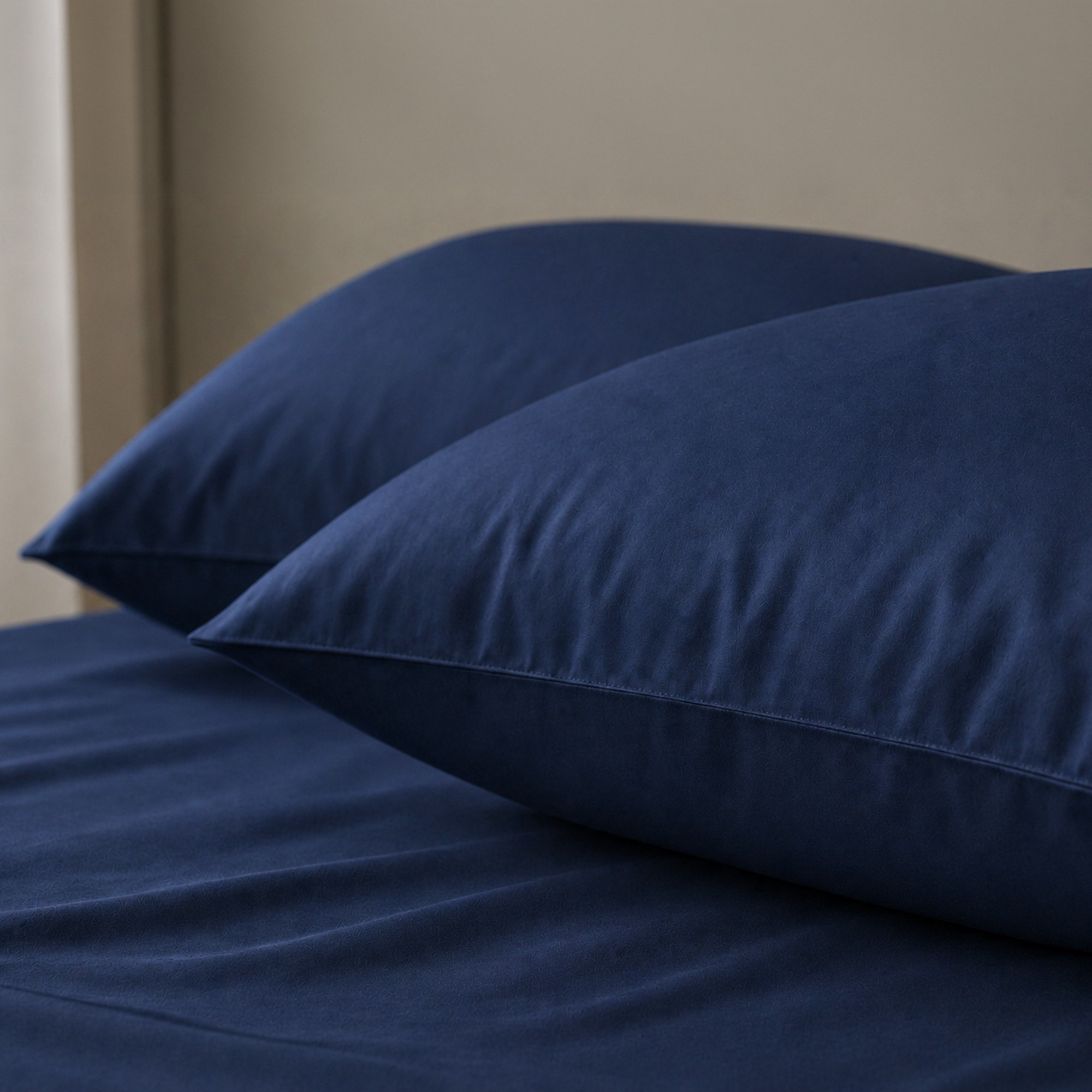 Newport 600 Thread Count 3-Piece Solid Super Queen Fitted Sheet Set - 160x200+36 cm-hbxhomeware-bedding-fittedsheets-image-3