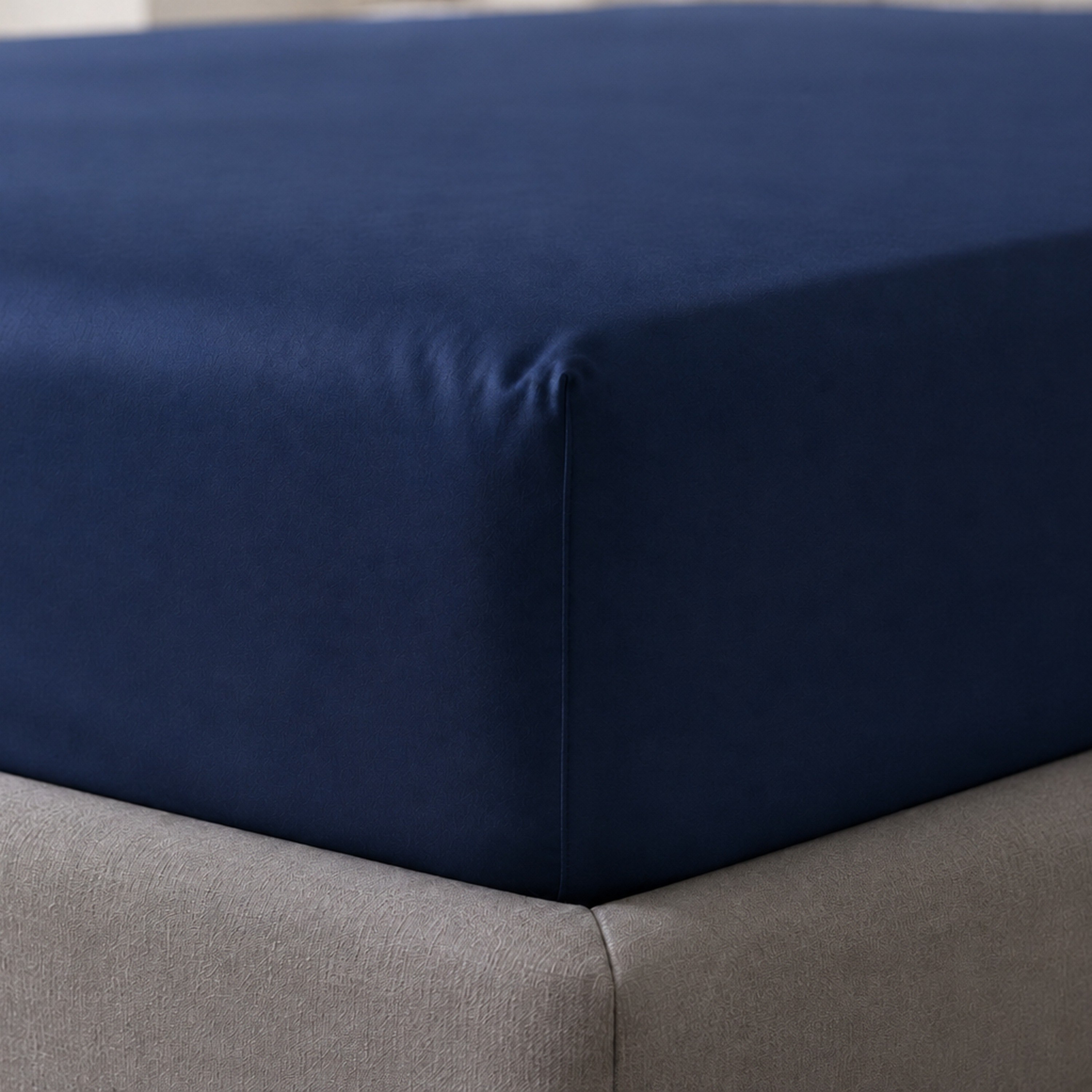Newport 600 Thread Count 3-Piece Solid Super Queen Fitted Sheet Set - 160x200+36 cm-hbxhomeware-bedding-fittedsheets-image-4