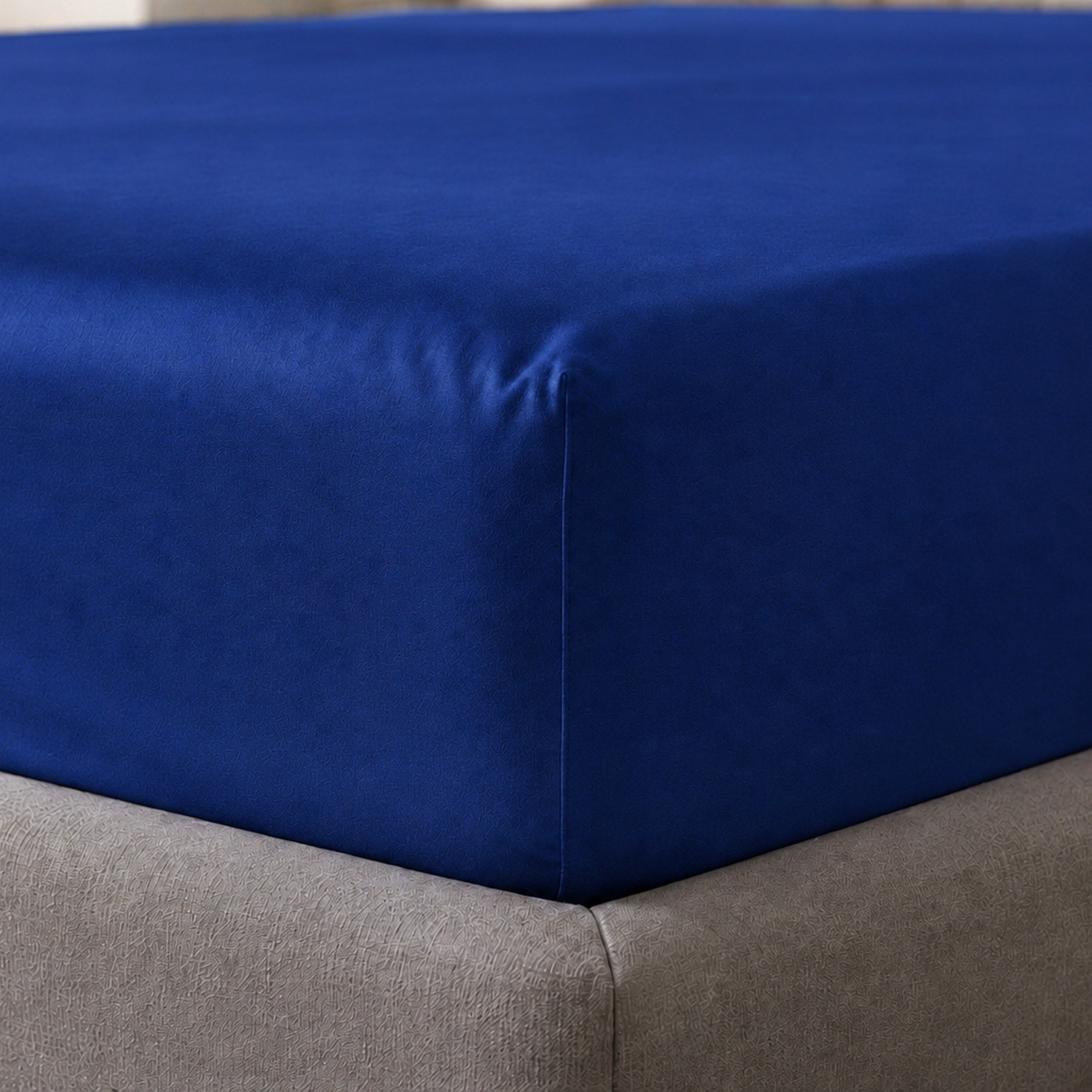 Newport 600 Thread Count 3-Piece Solid Super Queen Fitted Sheet Set - 160x200+36 cm-hbxhomeware-bedding-fittedsheets-image-4