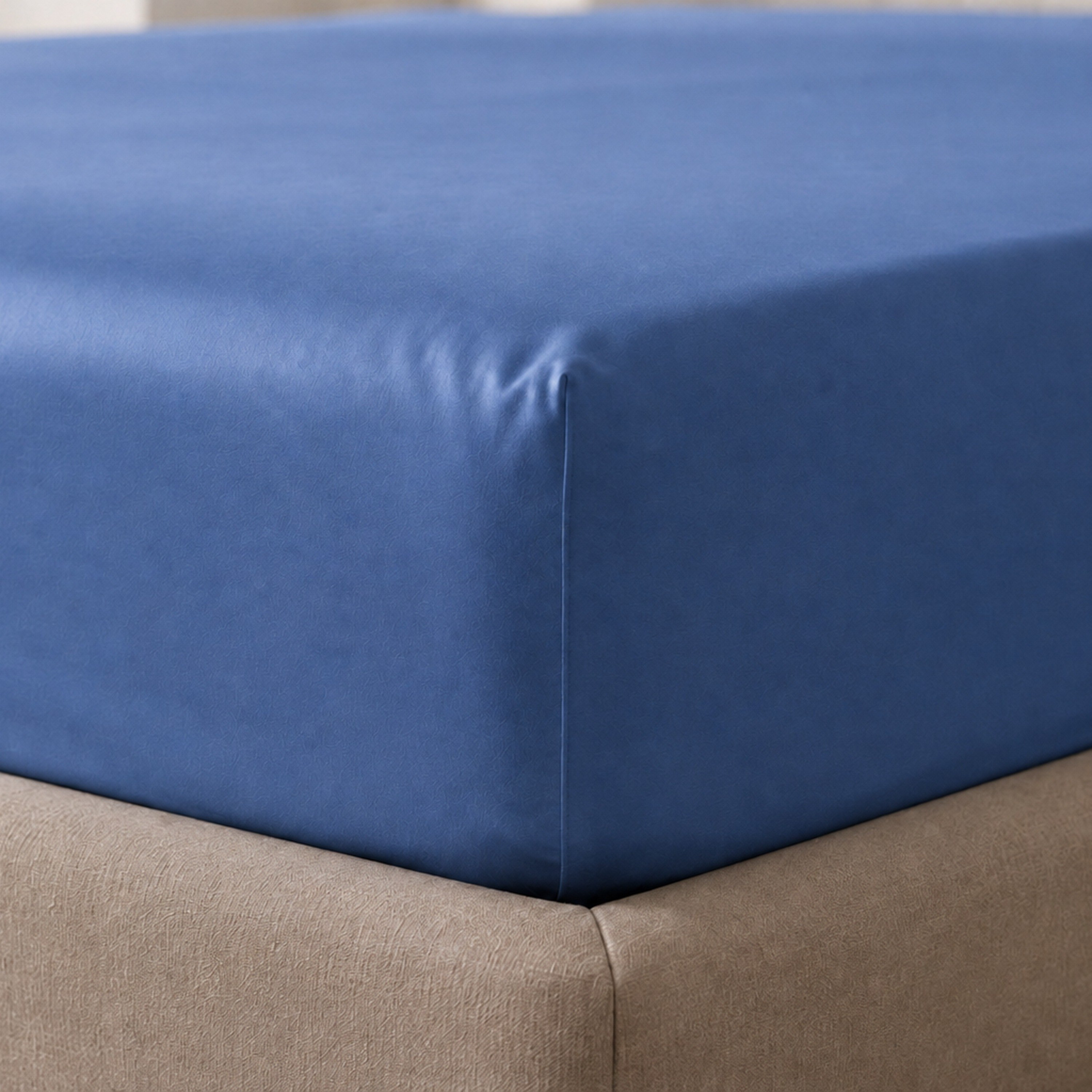 Newport 600 Thread Count 3-Piece Solid Super King Fitted Sheet Set - 180x200+36 cm-hbxhomeware-bedding-fittedsheets-image-4