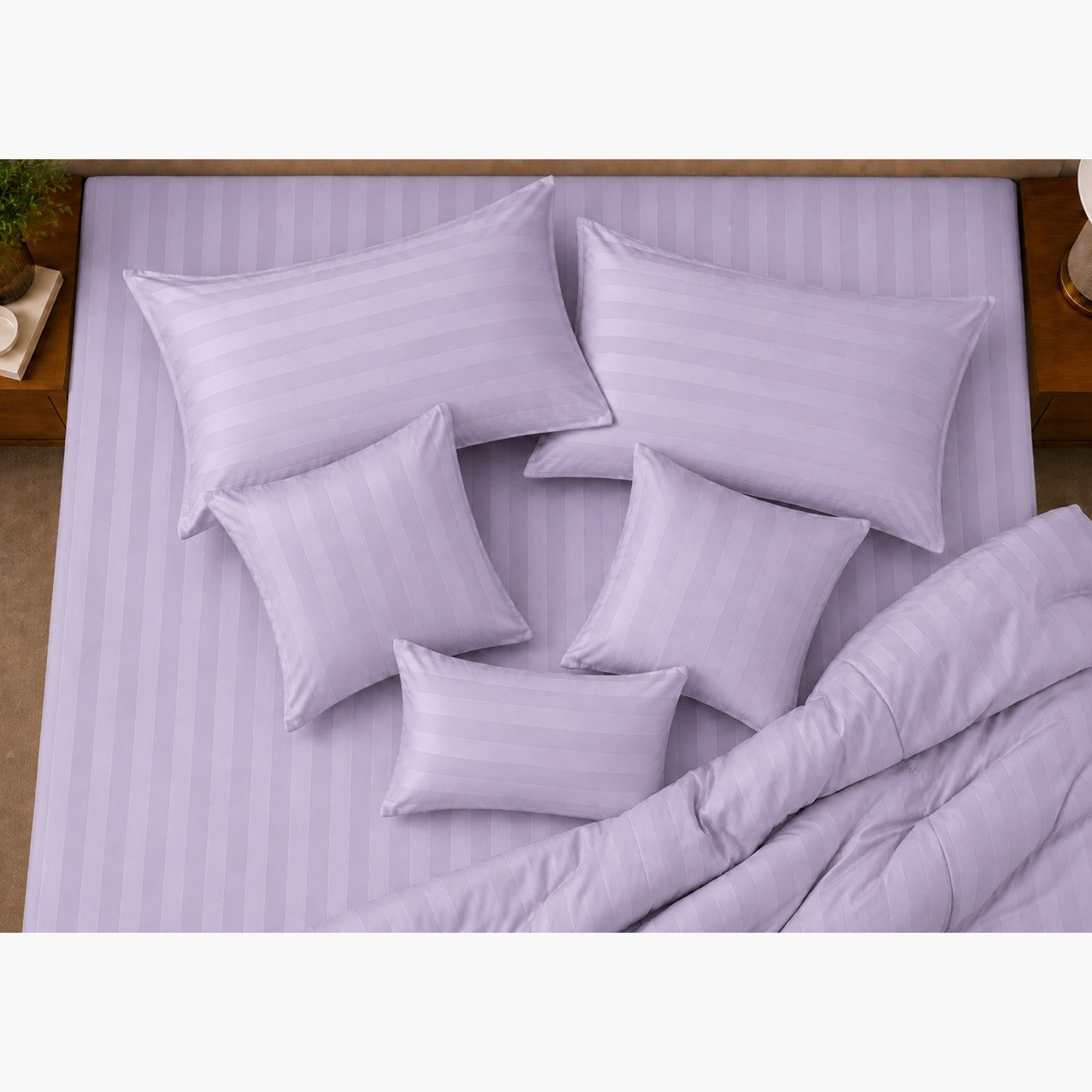 Newport 600 Thread Count 7-Piece Satin Stripe BIAB King Comforter Set - 220x240 cm-hbxhomeware-bedding-bedinabag-image-6
