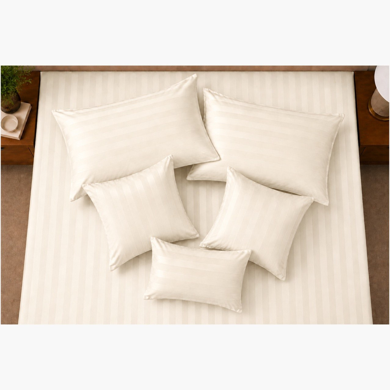 Newport 600 Thread Count 7-Piece Satin Stripe BIAB King Comforter Set - 220x240 cm-hbxhomeware-bedding-bedinabag-image-7