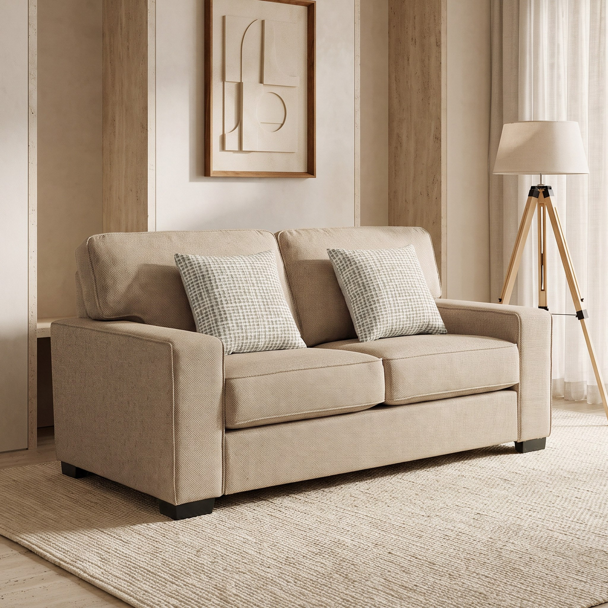 Cannes 2-Seater Fabric Sofa with 2 Cushions-hbxlivingroom-sofasandarmchairs-sofas-image-1