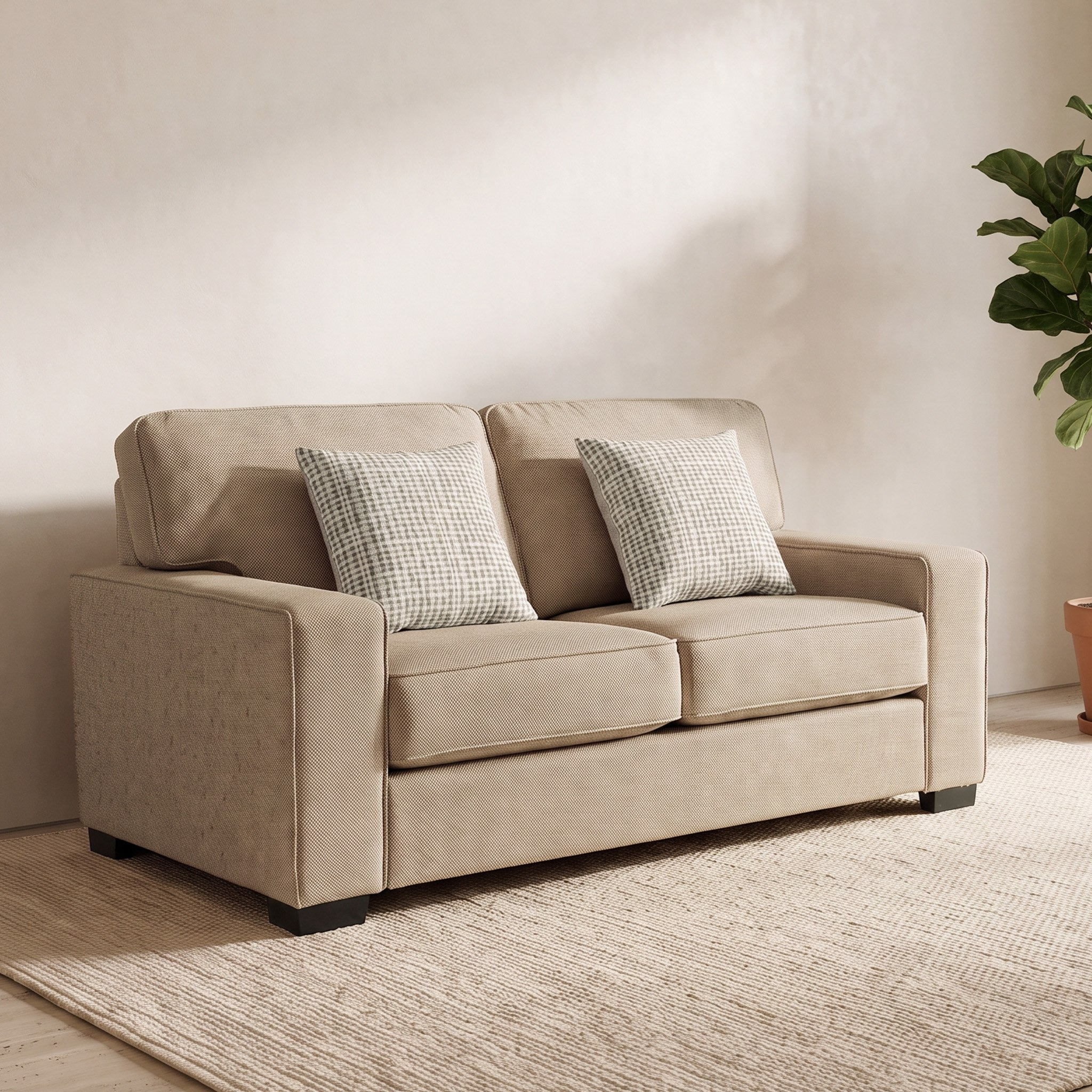 Cannes 2-Seater Fabric Sofa with 2 Cushions-hbxlivingroom-sofasandarmchairs-sofas-image-2