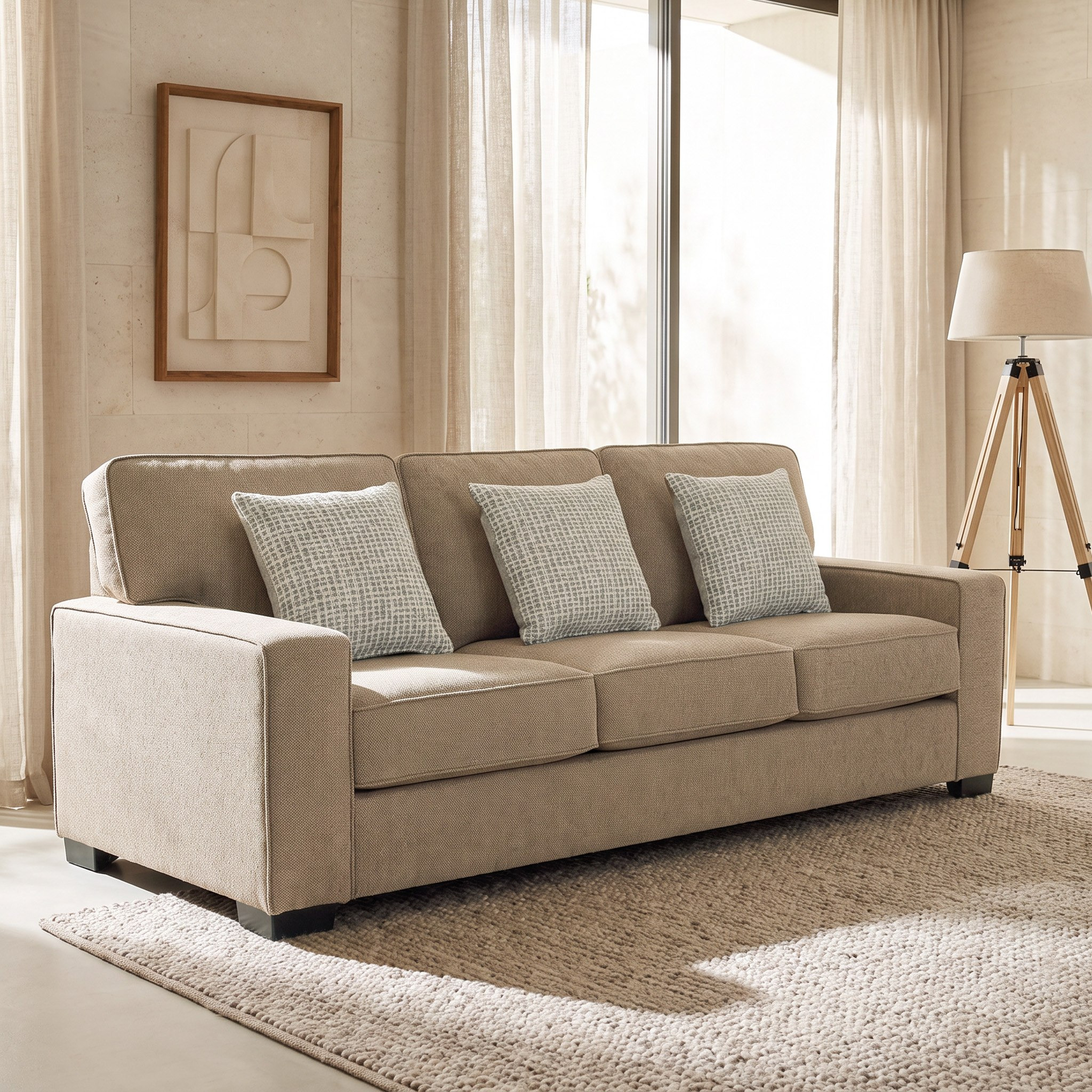 Cannes 3-Seater Fabric Sofa with 3 Cushions-hbxlivingroom-sofasandarmchairs-sofas-image-1
