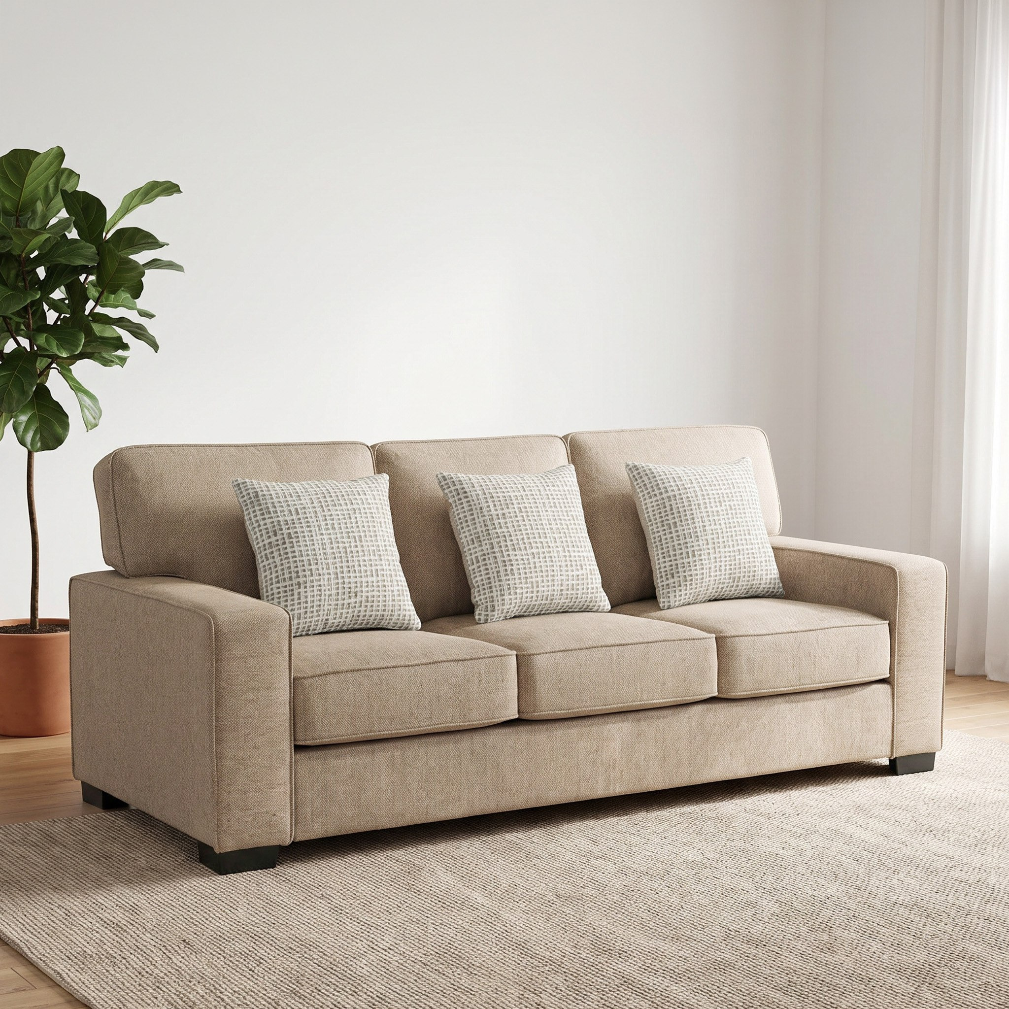 Cannes 3-Seater Fabric Sofa with 3 Cushions-hbxlivingroom-sofasandarmchairs-sofas-image-2