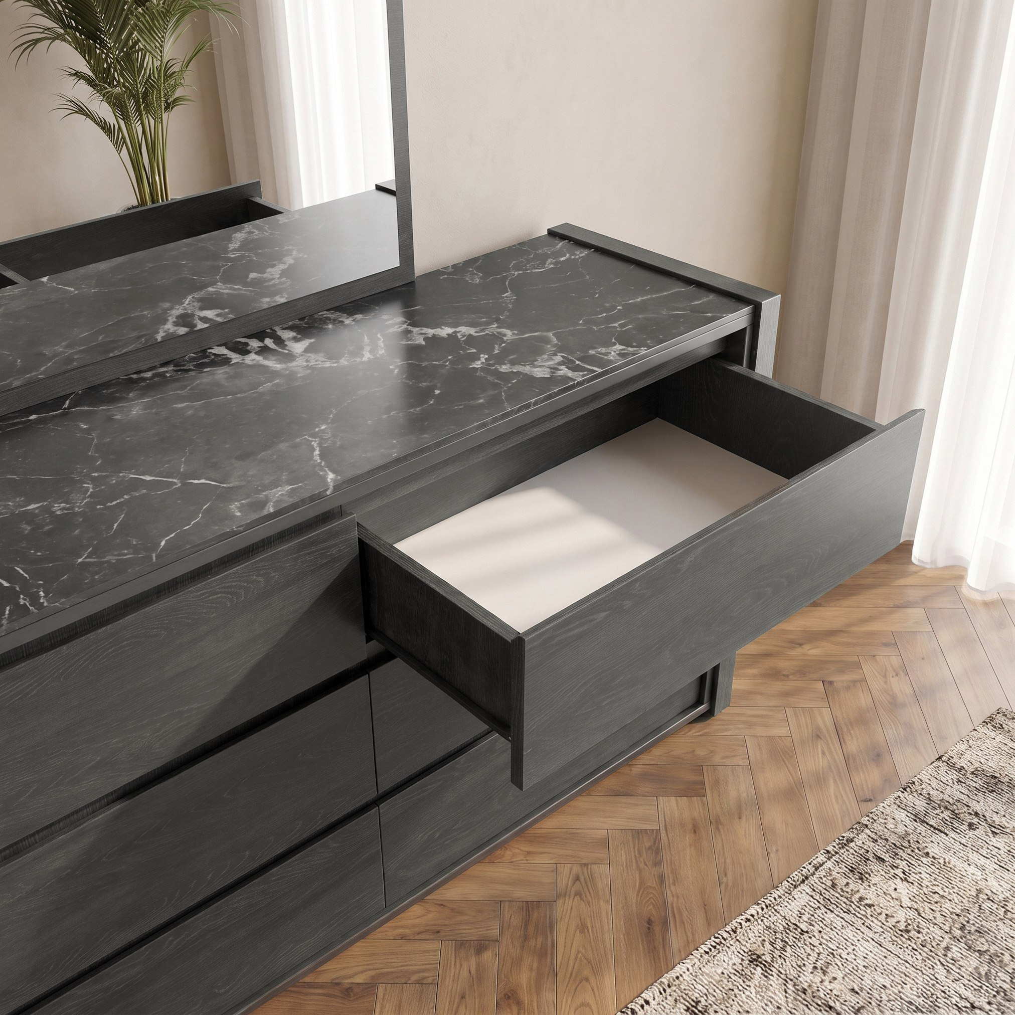 Leonor 5-Piece Upholstered Sintered Stone Top Bedroom Set - 200x200 cm-hbxbedroom-bedsandbedsets-bedroomsets-superking-image-7