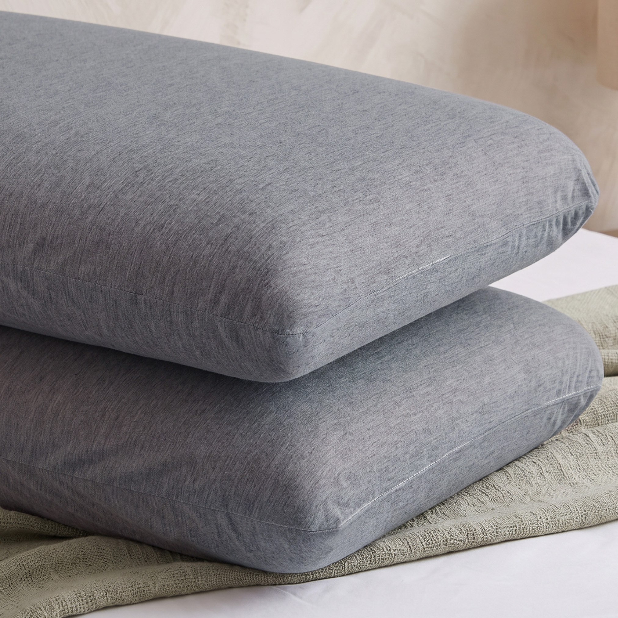 Sleep Ease 2-Piece Memory Foam Pillow Set - 60x40x12 cm-hbxdecorandfurnishings-bedding-duvetsandpillows-image-2