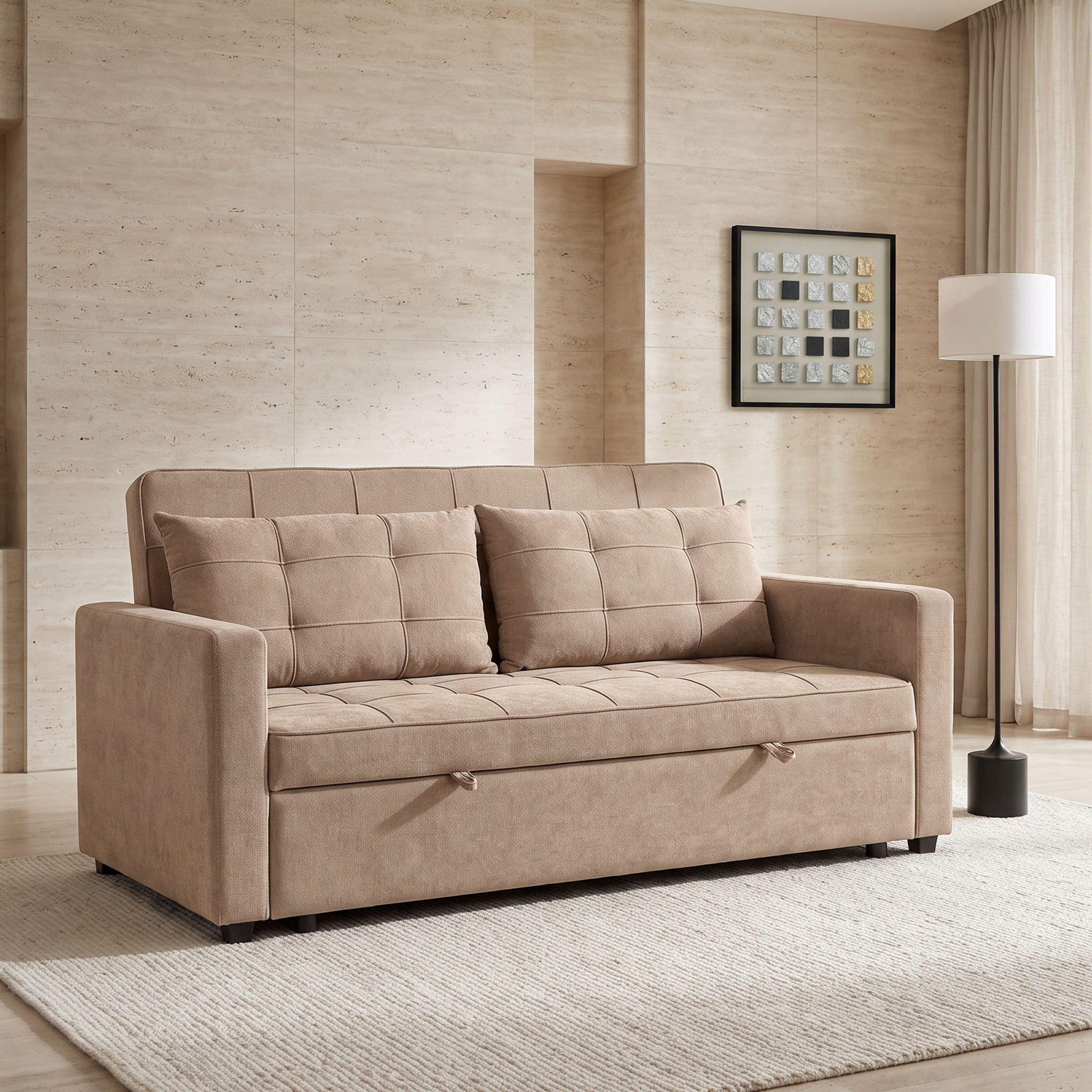 كنبة سرير قماش قابلة للسحب بمقعدين من موفو كودا-hbxfurniture-sofasandarmchairs-sofabeds-image-1