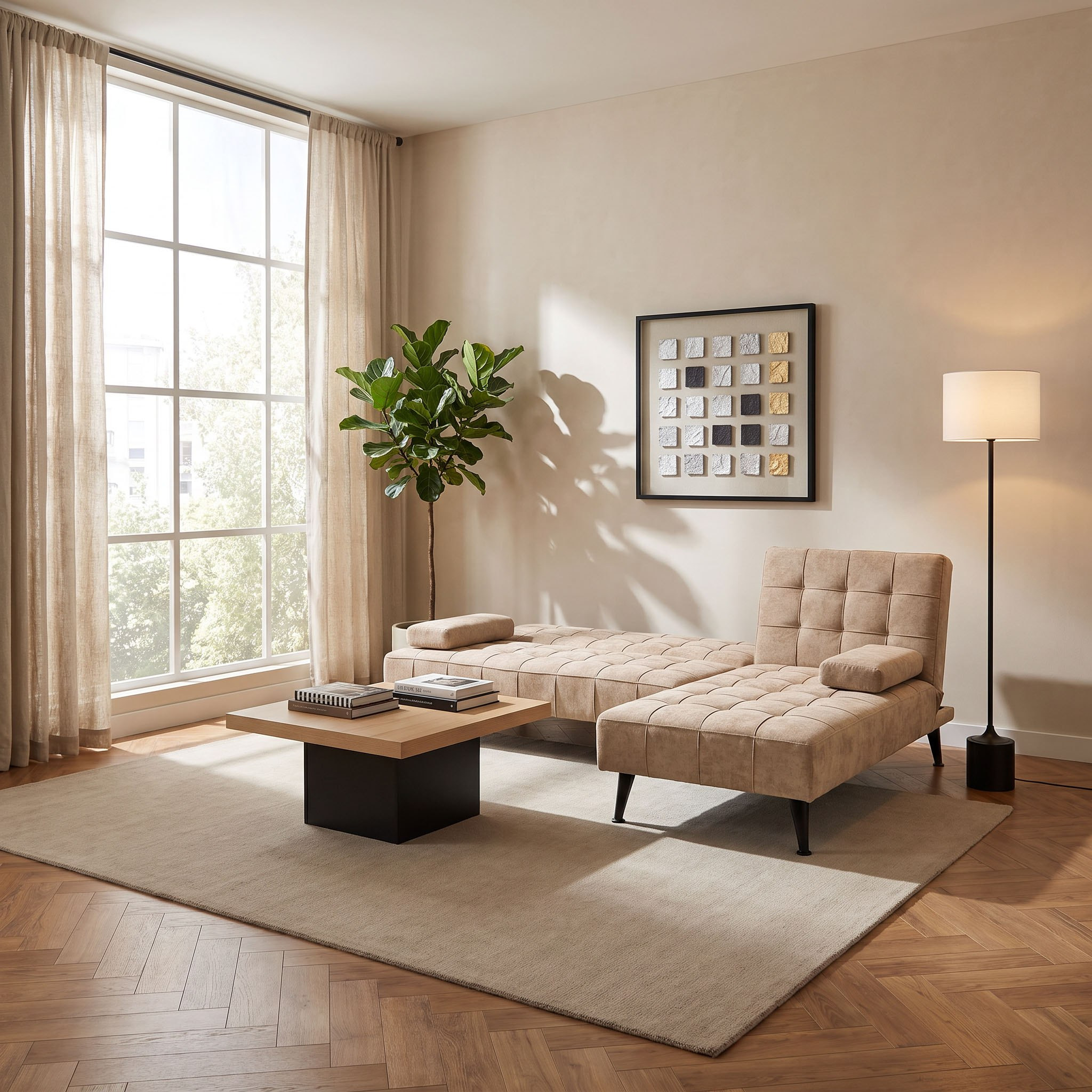 Movo Lasero 5-Seater Reversible Fabric Corner Sofa Bed-hbxfurniture-sofasandarmchairs-sofabeds-image-2
