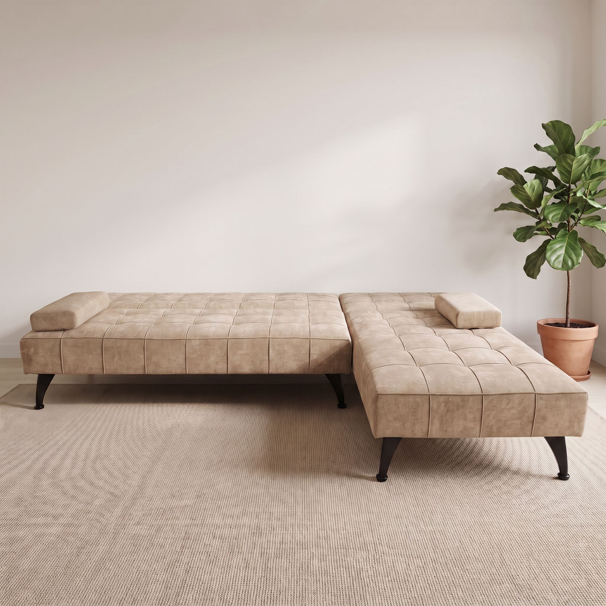 Movo Lasero 5-Seater Reversible Fabric Corner Sofa Bed-hbxfurniture-sofasandarmchairs-sofabeds-image-6