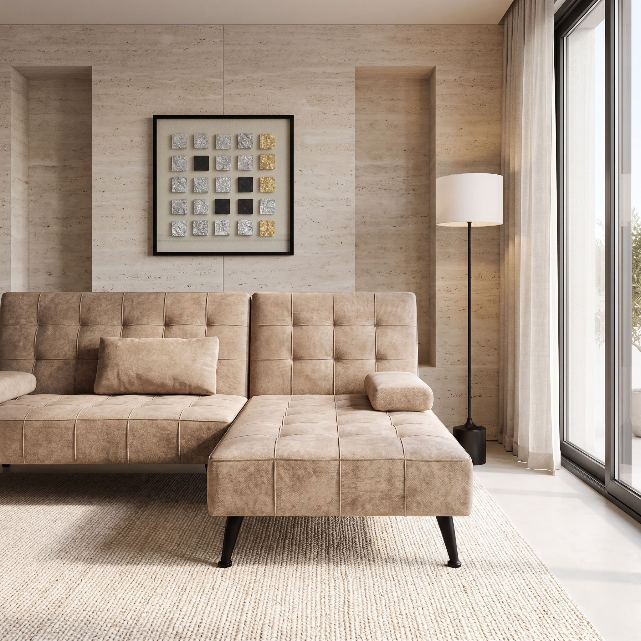 Movo Lasero 5-Seater Reversible Fabric Corner Sofa Bed-hbxfurniture-sofasandarmchairs-sofabeds-image-9