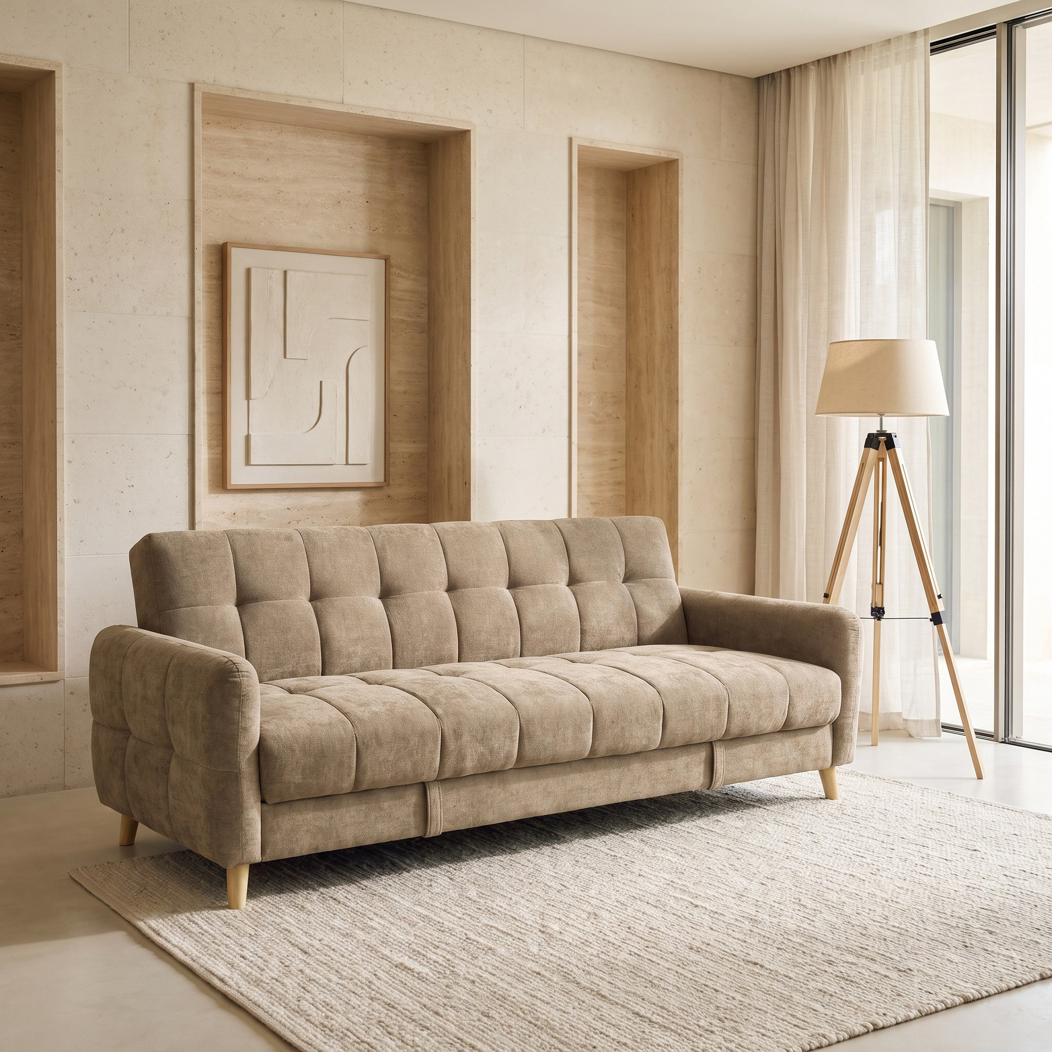 Movo Alford 3-Seater Storage Fabric Sofabed-hbxfurniture-sofasandarmchairs-sofabeds-image-1