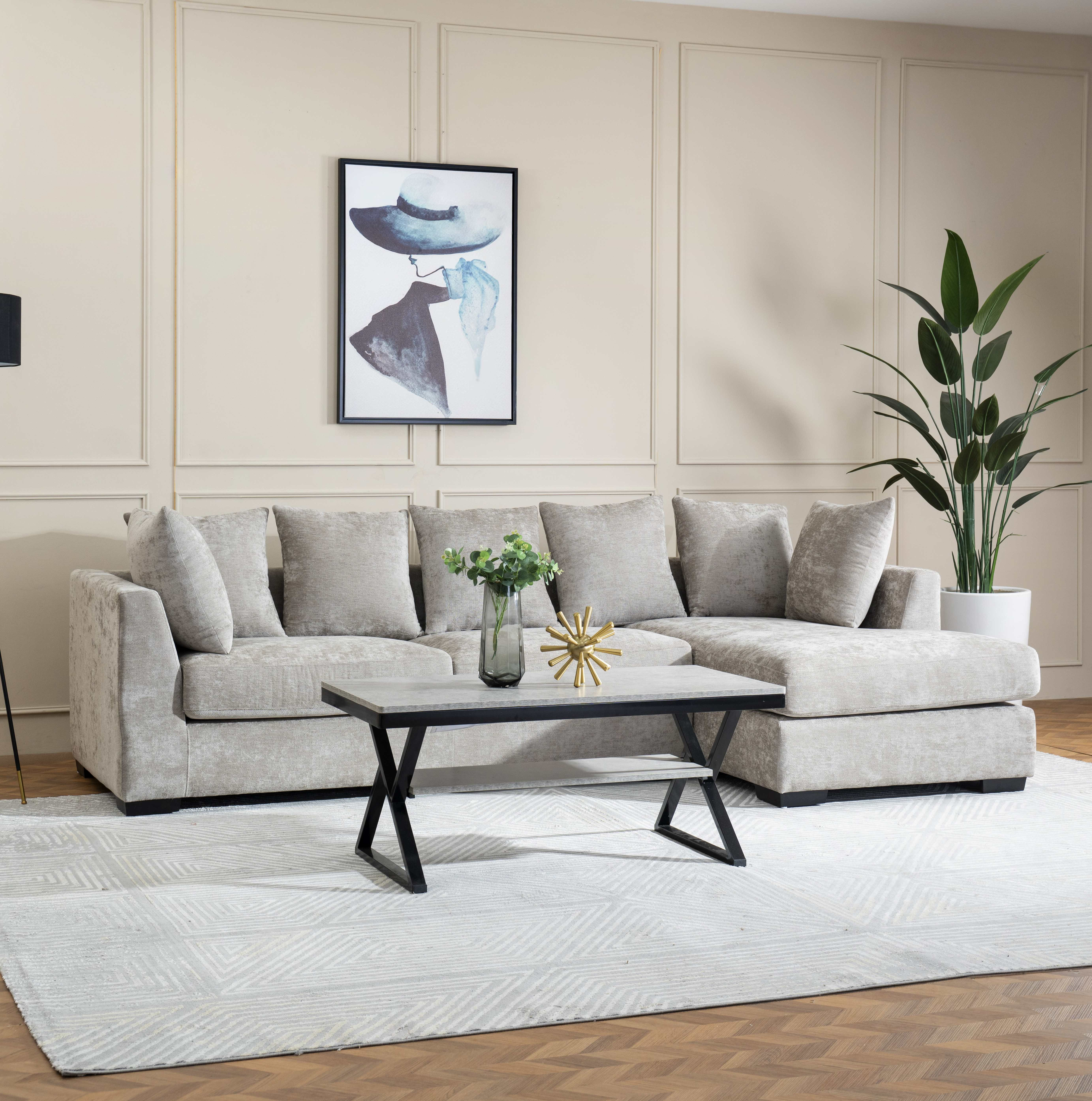 Thea 4-Seater Right Corner Fabric Sofa with 7 Cushions-hbxlivingroom-sofasandarmchairs-cornersofas-image-1