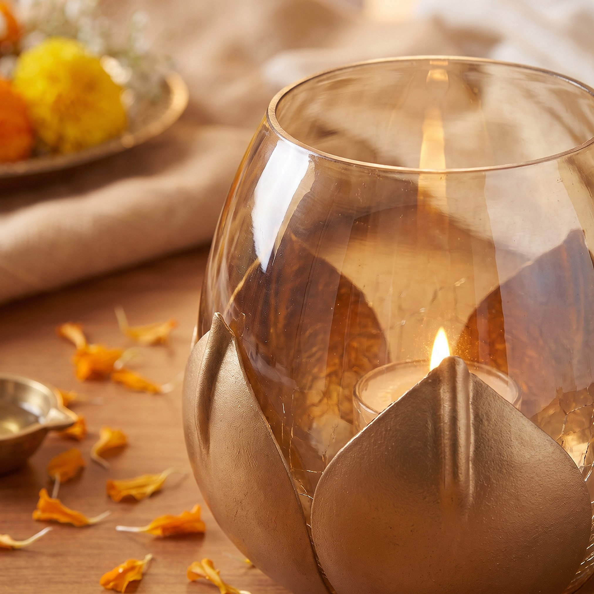 حامل شموع رفيعة جامبو من نيرا - 13 × 13 × 11.5 سم-hbxdiningroom-decorandaccessories-candleholders-image-3