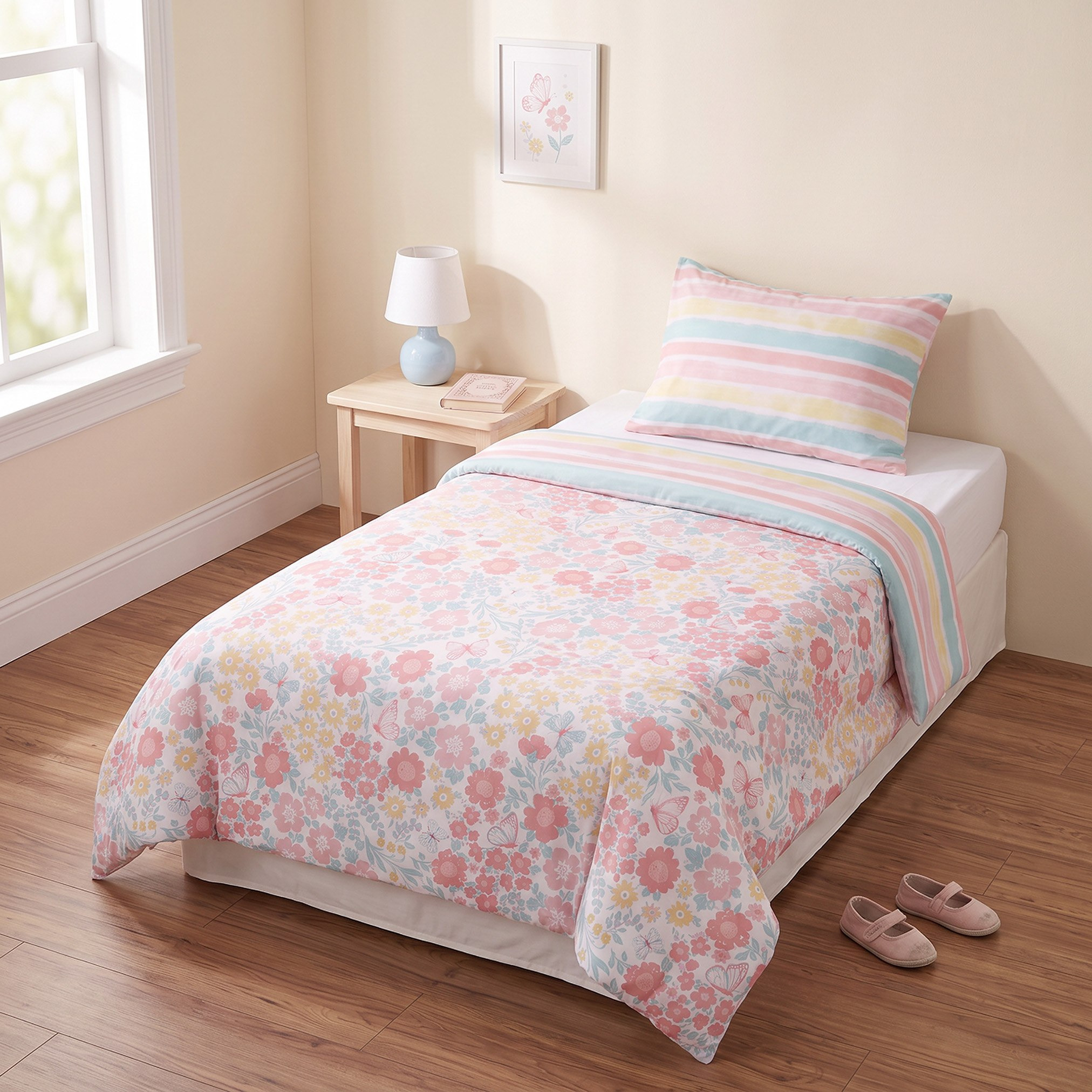 طقم لحاف ألياف دقيقة مقاس فردي قطعتين من فلاترباي ميدوز - 135x220 سم-hbxkidsandyouth-beddingandfurnishings-comfortersets-image-5