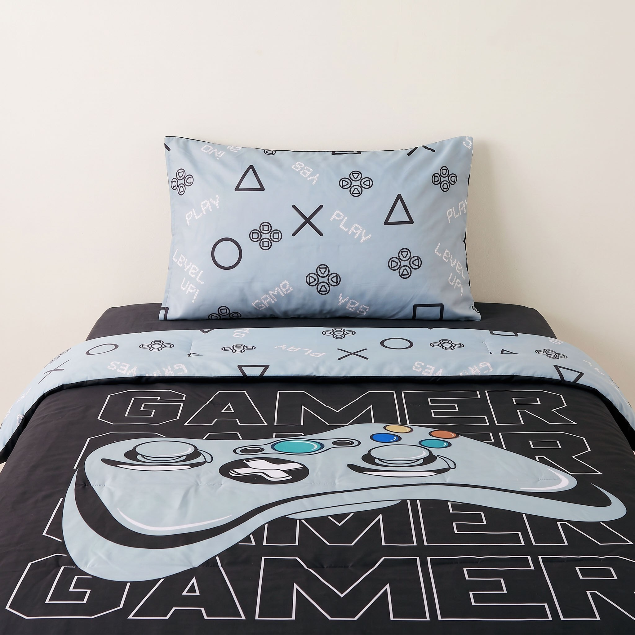 Gaming Slumber Gamer 3-Piece BIAB Single Microfibre Comforter Set - 135x220 cm-hbxkidsandyouth-beddingandfurnishings-comfortersets-image-2