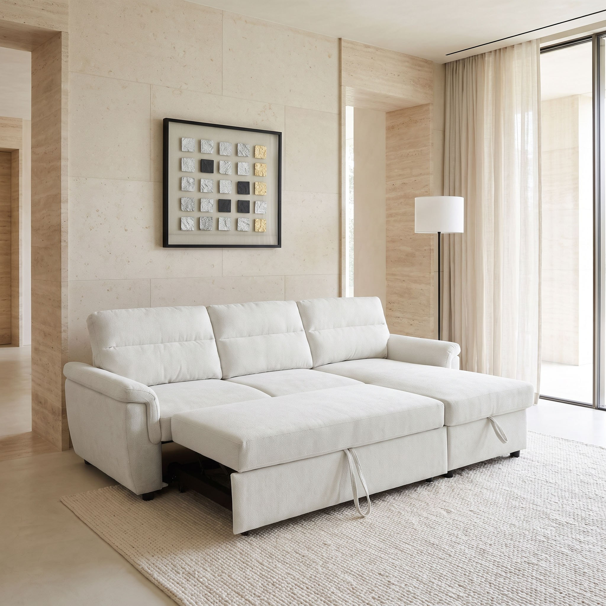 كنبة سرير ركنية قماش قابلة للعكس بـ3 مقاعد ومساحة تخزين من ديلانو-hbxfurniture-sofasandarmchairs-sofabeds-image-3