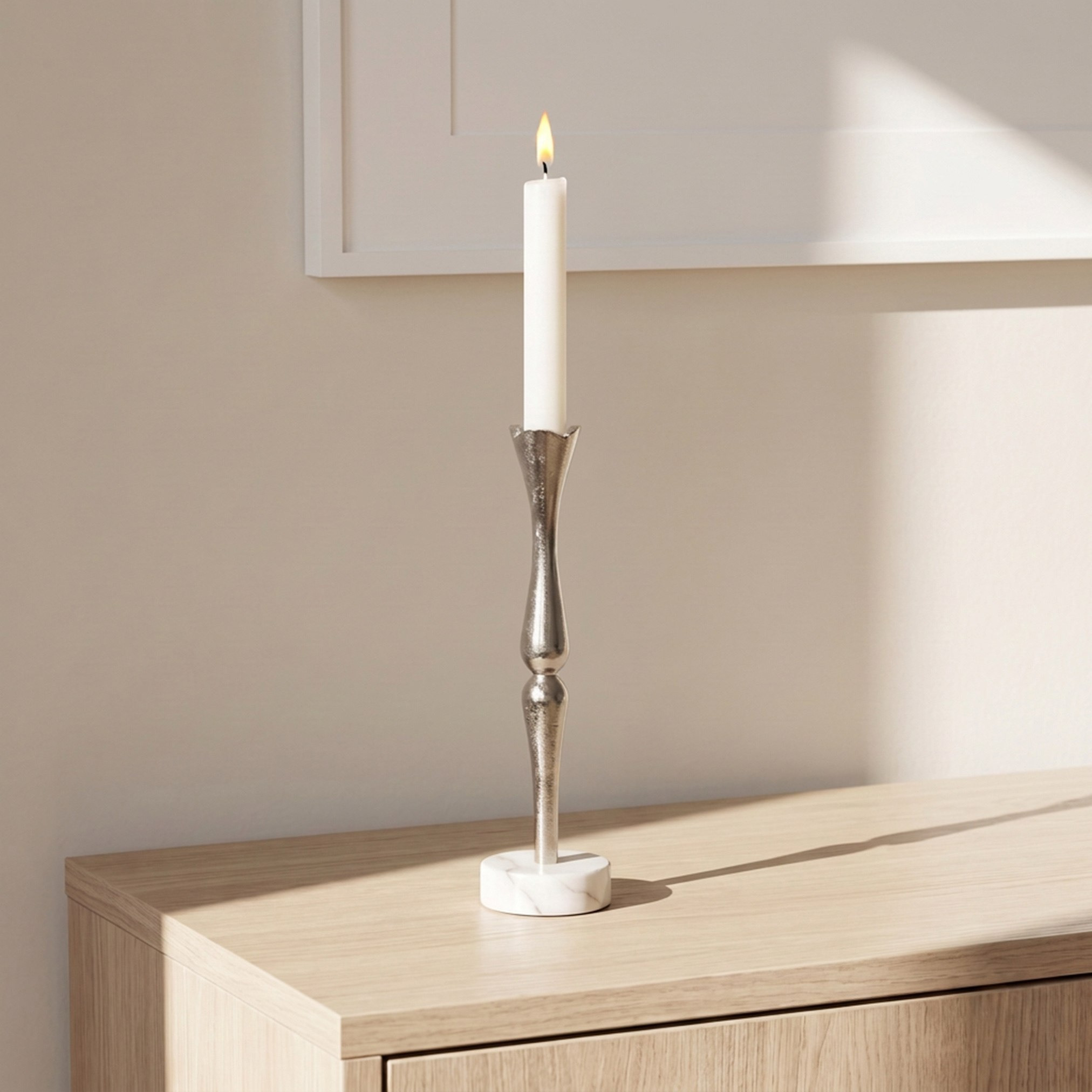 Nordic Large Candleholder - 7.6x7.6x27.9 cm-hbxlivingroom-decorandaccessories-candleholders-image-1