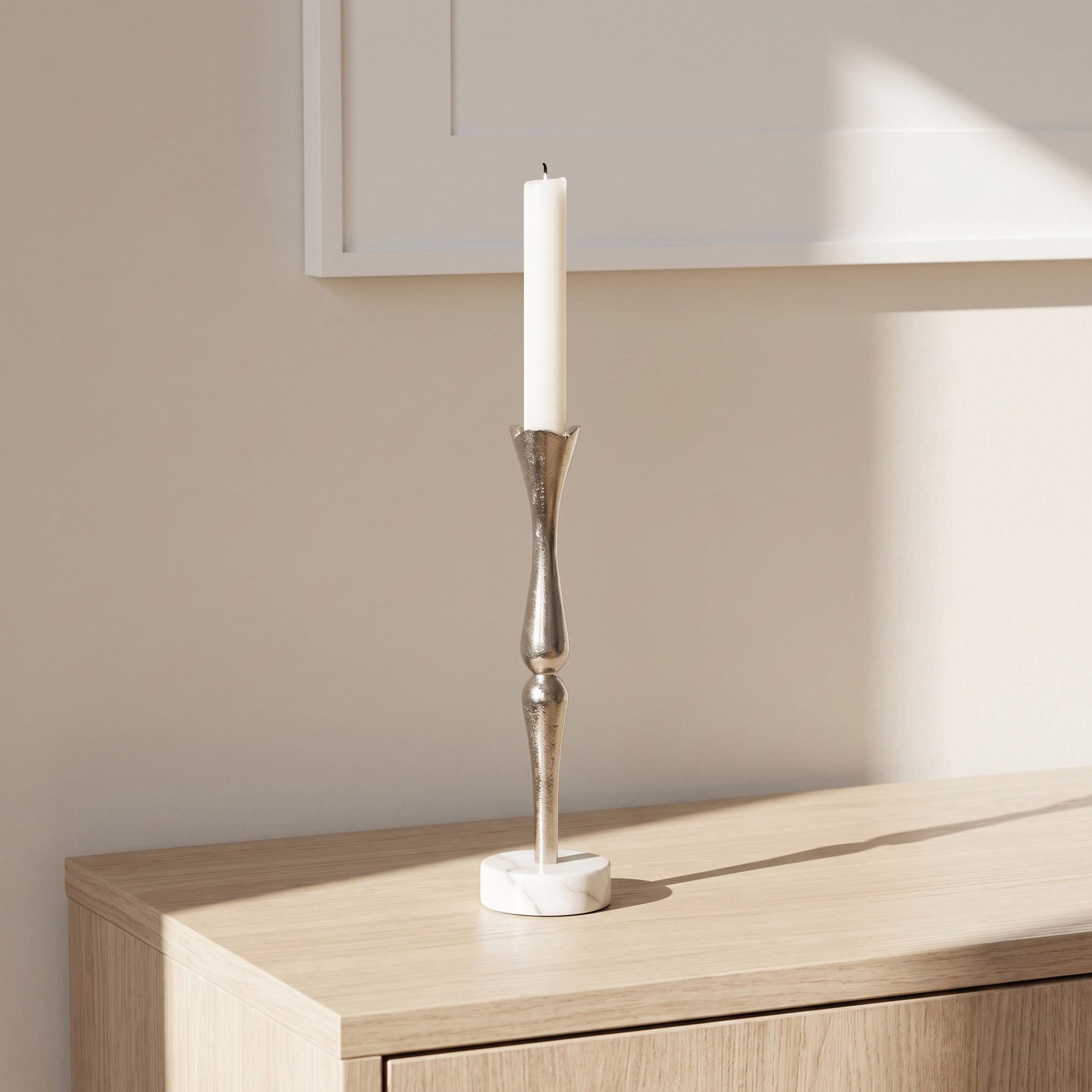 Nordic Large Candleholder - 7.6x7.6x27.9 cm-hbxlivingroom-decorandaccessories-candleholders-image-2