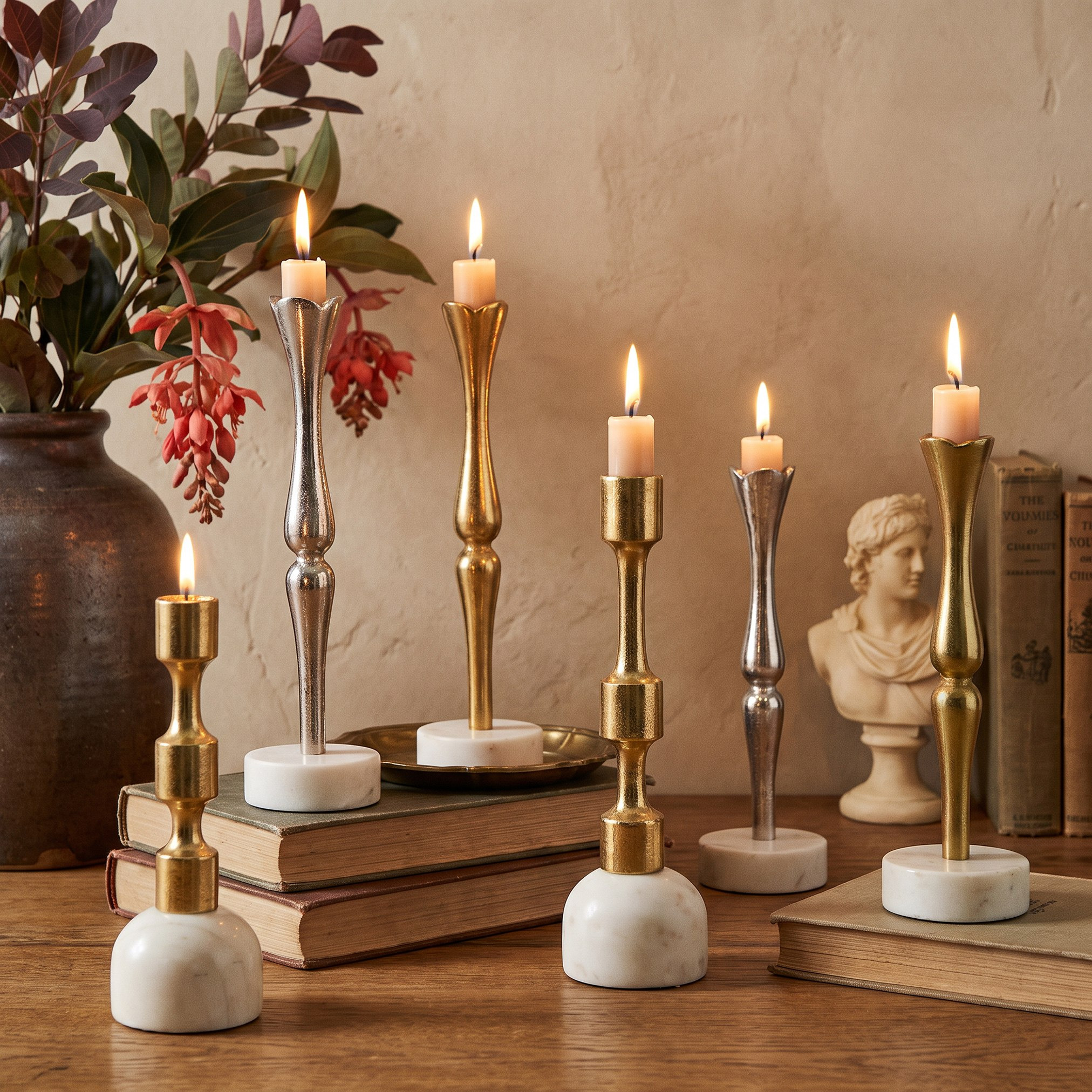 Nordic Large Candleholder - 7.6x7.6x27.9 cm-hbxlivingroom-decorandaccessories-candleholders-image-5