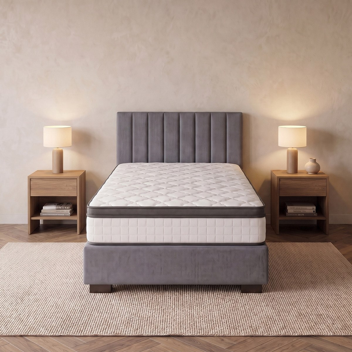 i-SleepEase-iRestora Firm Pocket Spring Single Mattress - 90x190x25 cm-hbxfurniture-bedroom-mattresses-single-image-2