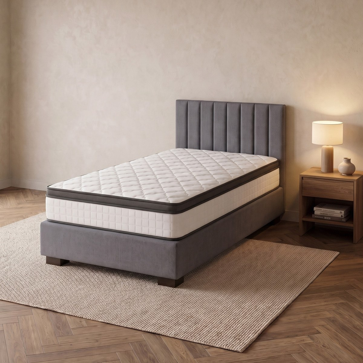 iSleepEase-iRestora Firm Pocket Spring Single Mattress - 90x200x25 cm-hbxfurniture-bedroom-mattresses-single-image-3