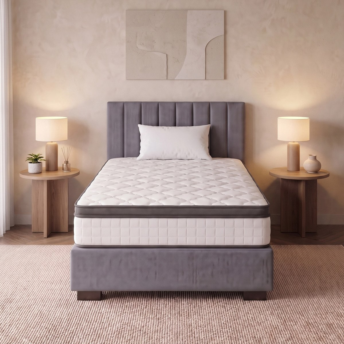 iSleepEase-iRestora Firm Pocket Spring Single Mattress - 90x200x25 cm-hbxfurniture-bedroom-mattresses-single-image-5
