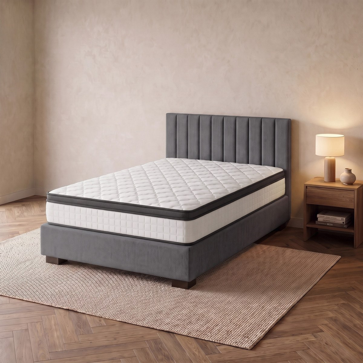 i-SleepEase-iRestora Firm Pocket Spring Twin Mattress - 120x200x25 cm-hbxfurniture-mattresses-twin-image-3