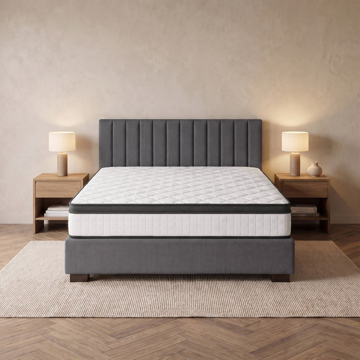 iSleepEase-iRestora Firm Pocket Spring King Mattress - 180x200x25 cm-hbxfurniture-mattresses-king-image-2