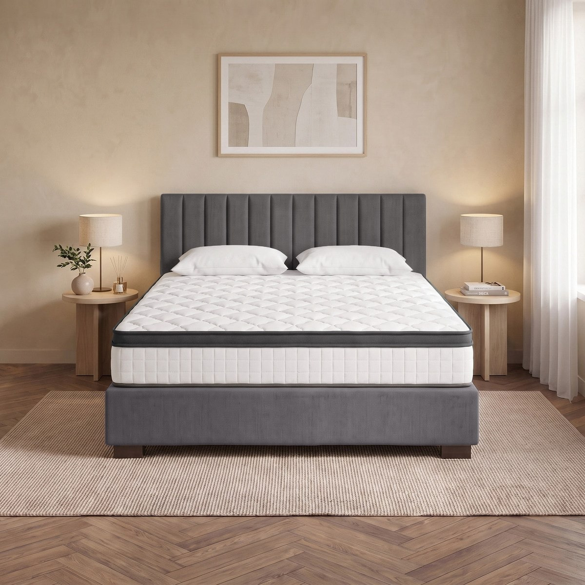 iSleepEase-iRestora Firm Pocket Spring King Mattress - 180x200x25 cm-hbxfurniture-mattresses-king-image-5