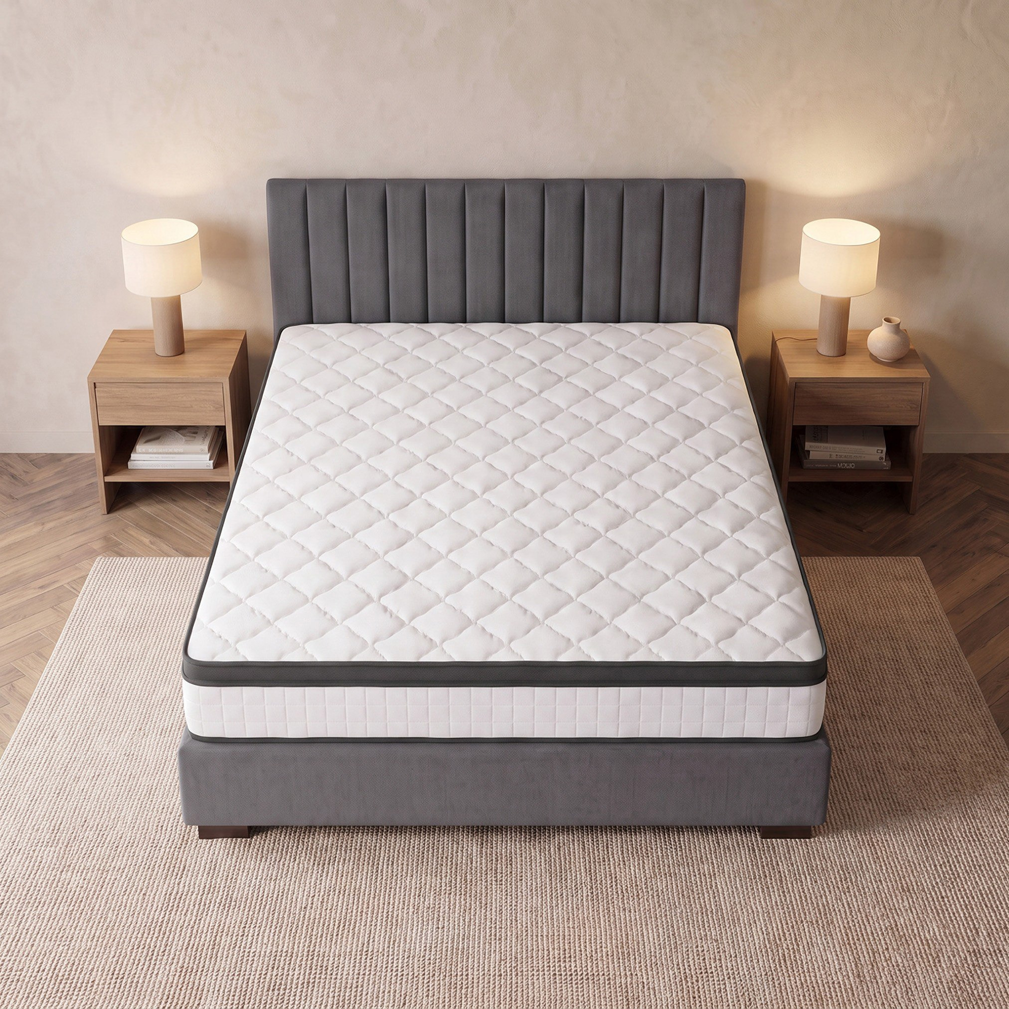 iSleepEase-iRestora Firm Pocket Spring King Mattress - 180x210x25 cm-hbxfurniture-mattresses-king-image-3