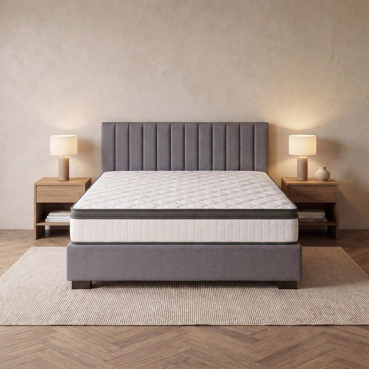 iSleepEase iRestora Firm Pocket Spring Super King Mattress - 200x200x25 cm-hbxfurniture-mattresses-superking-image-2