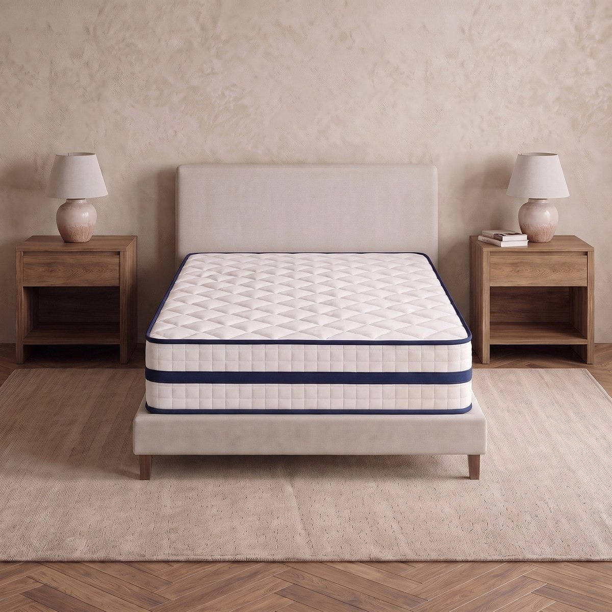 iSleepNest-ice Touch Cool Fabric Medium Firm Pocket Spring Twin Mattress - 120x200x26cm-hbxfurniture-mattresses-twin-image-2