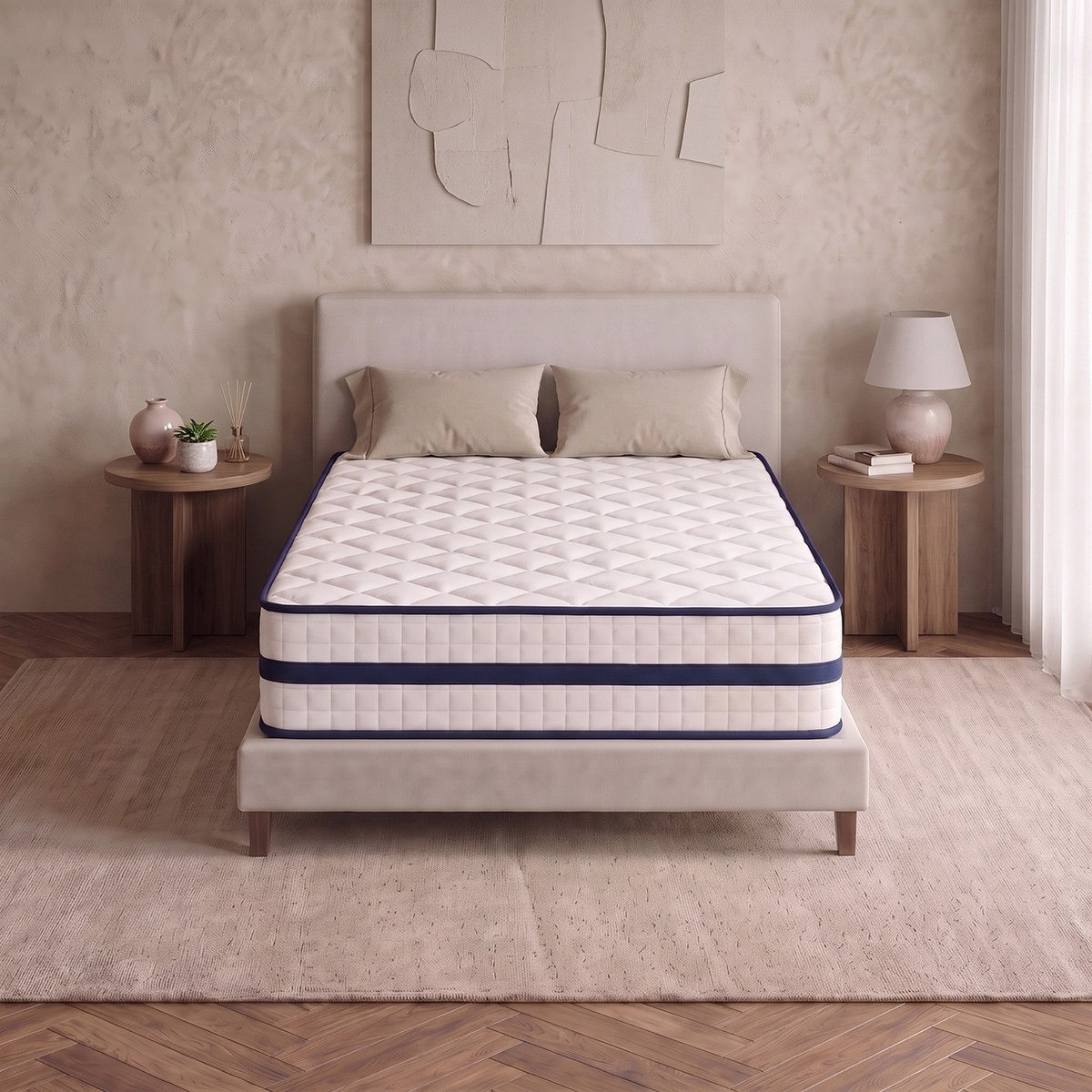 iSleepNest-ice Touch Cool Fabric Medium Firm Pocket Spring Twin Mattress - 120x200x26cm-hbxfurniture-mattresses-twin-image-5