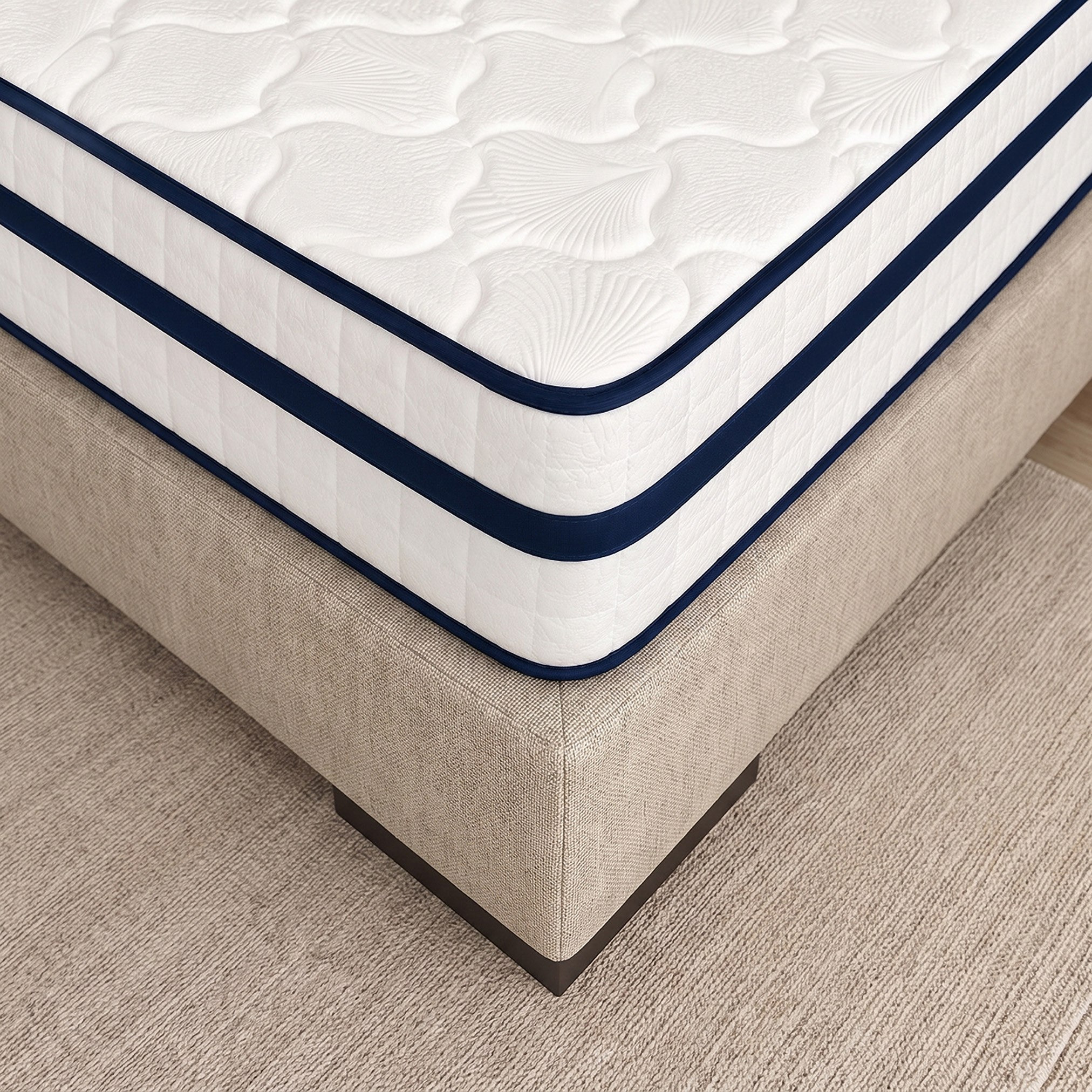 i-SleepNest-ice Touch Cool Fabric Medium Firm Pocket Spring Queen Mattress - 155x205x26 cm-hbxbedroom-mattresses-queen-image-2