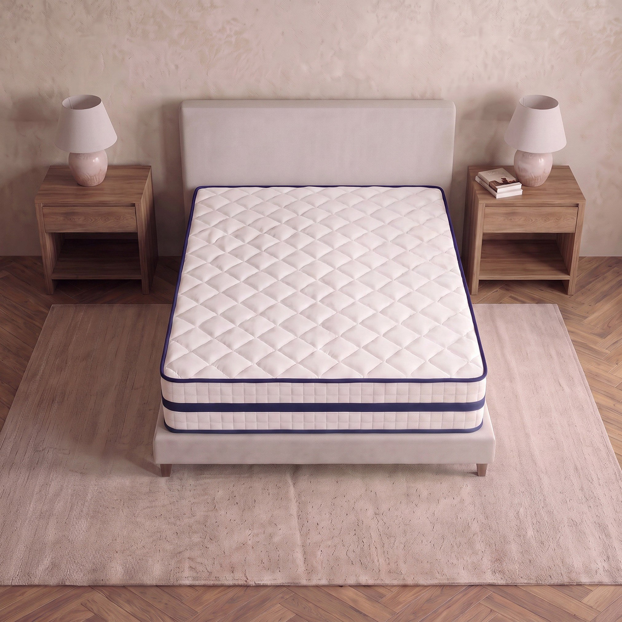 i-SleepNest-ice Touch Cool Fabric Medium Firm Pocket Spring Queen Mattress - 155x205x26 cm-hbxbedroom-mattresses-queen-image-3