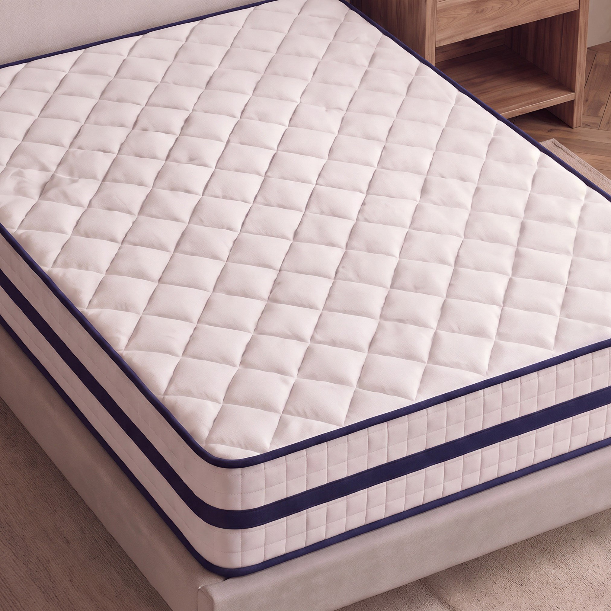 i-SleepNest-ice Touch Cool Fabric Medium Firm Pocket Spring Queen Mattress - 155x205x26 cm-hbxbedroom-mattresses-queen-image-5