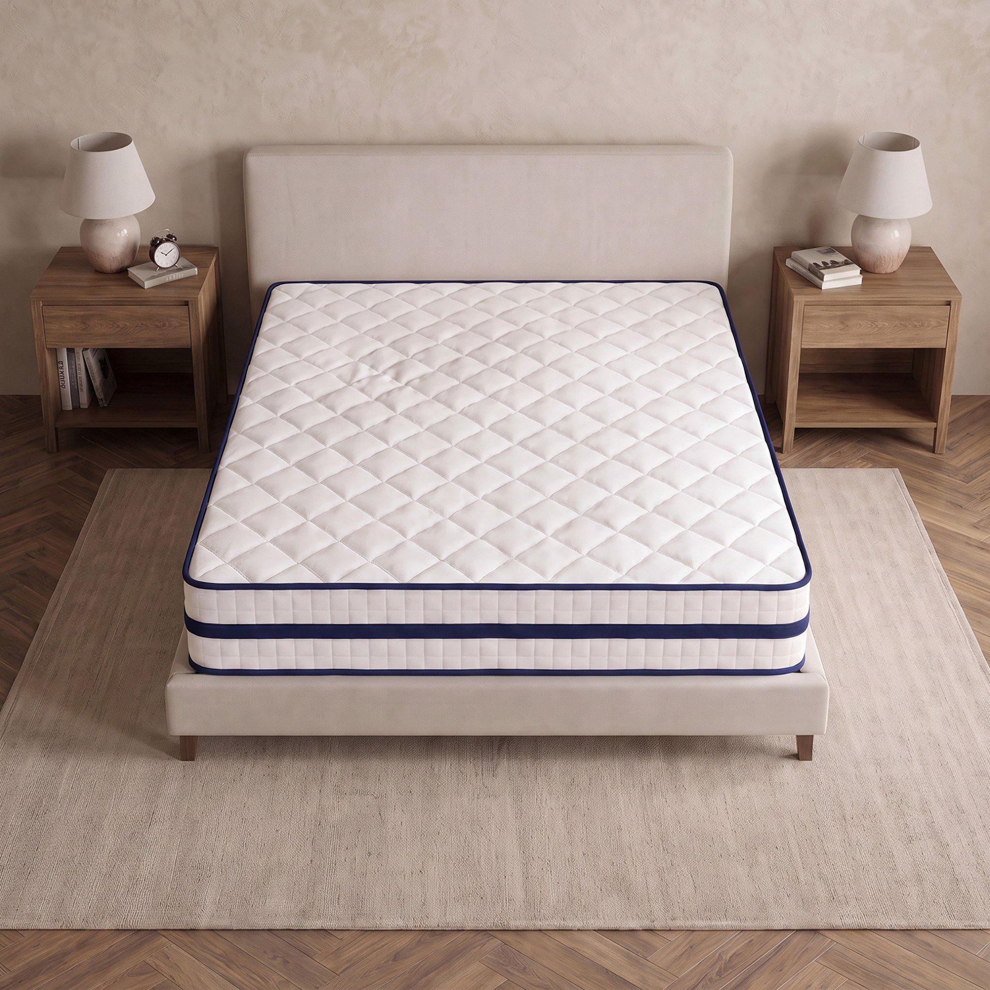 i-SleepNest-ice Touch Cool Fabric Medium Firm Pocket Spring King Mattress - 180x210x26 cm-hbxfurniture-mattresses-king-image-3