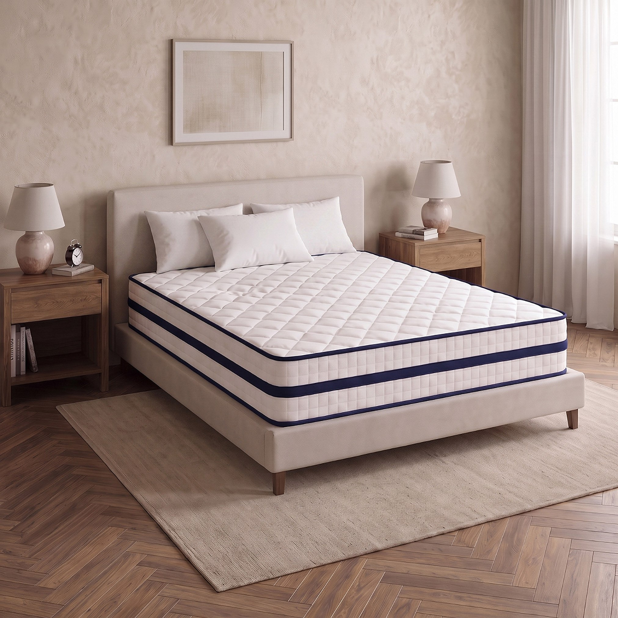 Buy i-SleepNest-ice Touch Cool Fabric Medium Firm Pocket Spring King ...