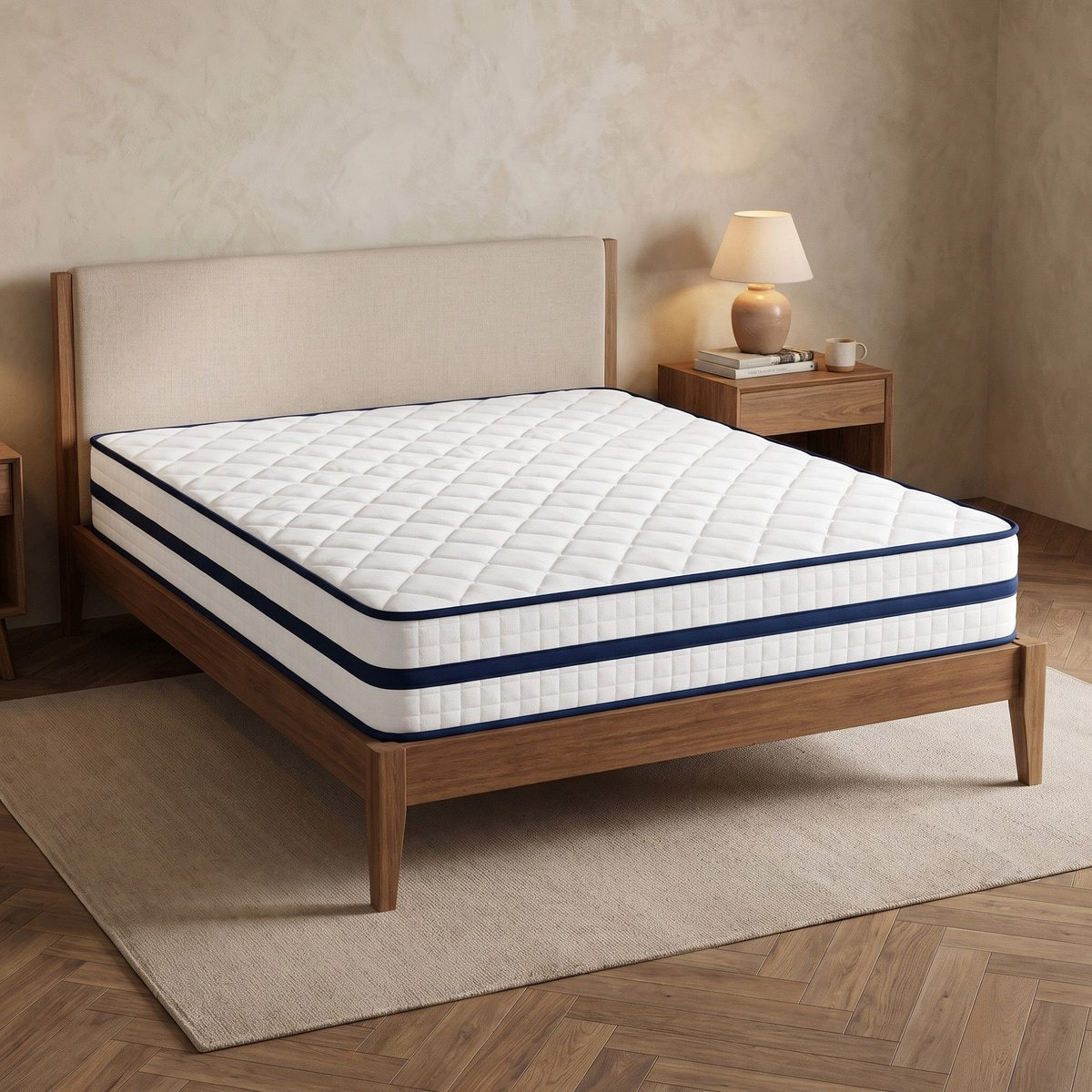 iSleepNest-ice Touch Cool Fabric Medium Firm Pocket Spring Super King Mattress - 200x200x26 cm-hbxfurniture-mattresses-superking-image-3